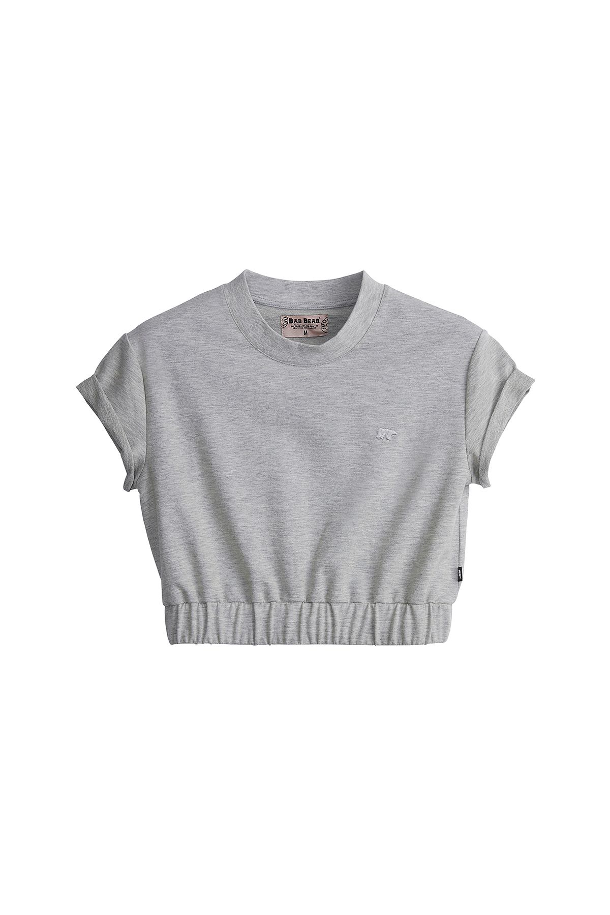 Bad Bear-Gray Emma Crop Women's Sweatshirt 4