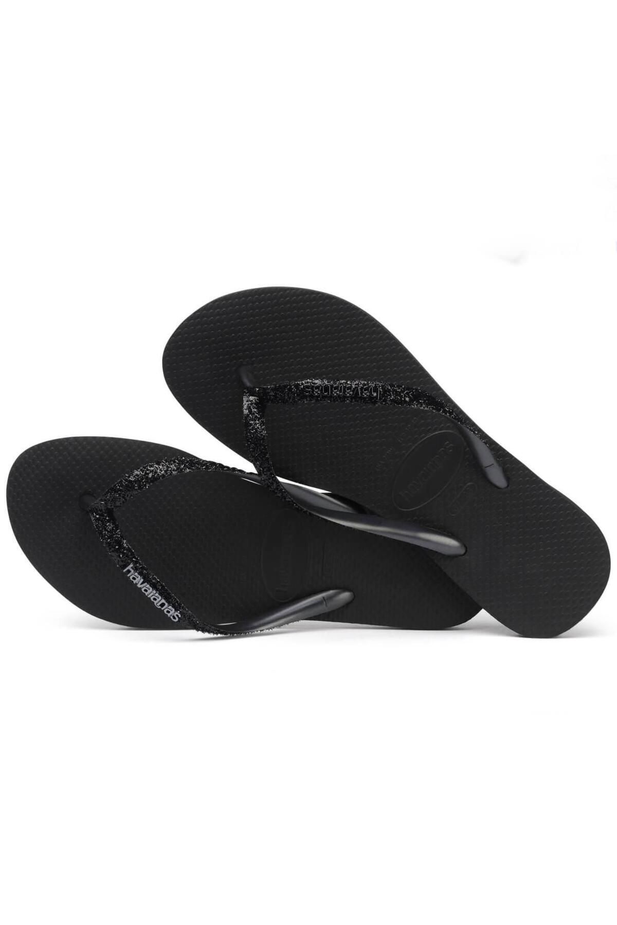 دمپایی مشکی زنانه سیاه پوست اسکینی 2 Havaianas
