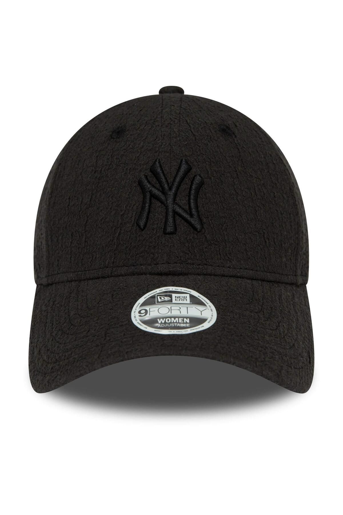 NEW ERA-Wmns Bubble Stitch 9Forty New York Yankees Black Hat 2