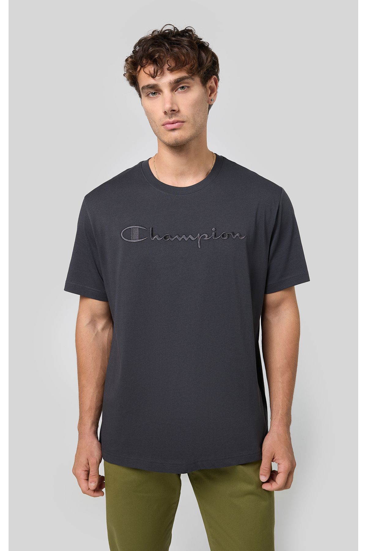 تی شرت خاکستری مردانه فروشگاه اسکریپت SS TEE اورجینال Champion