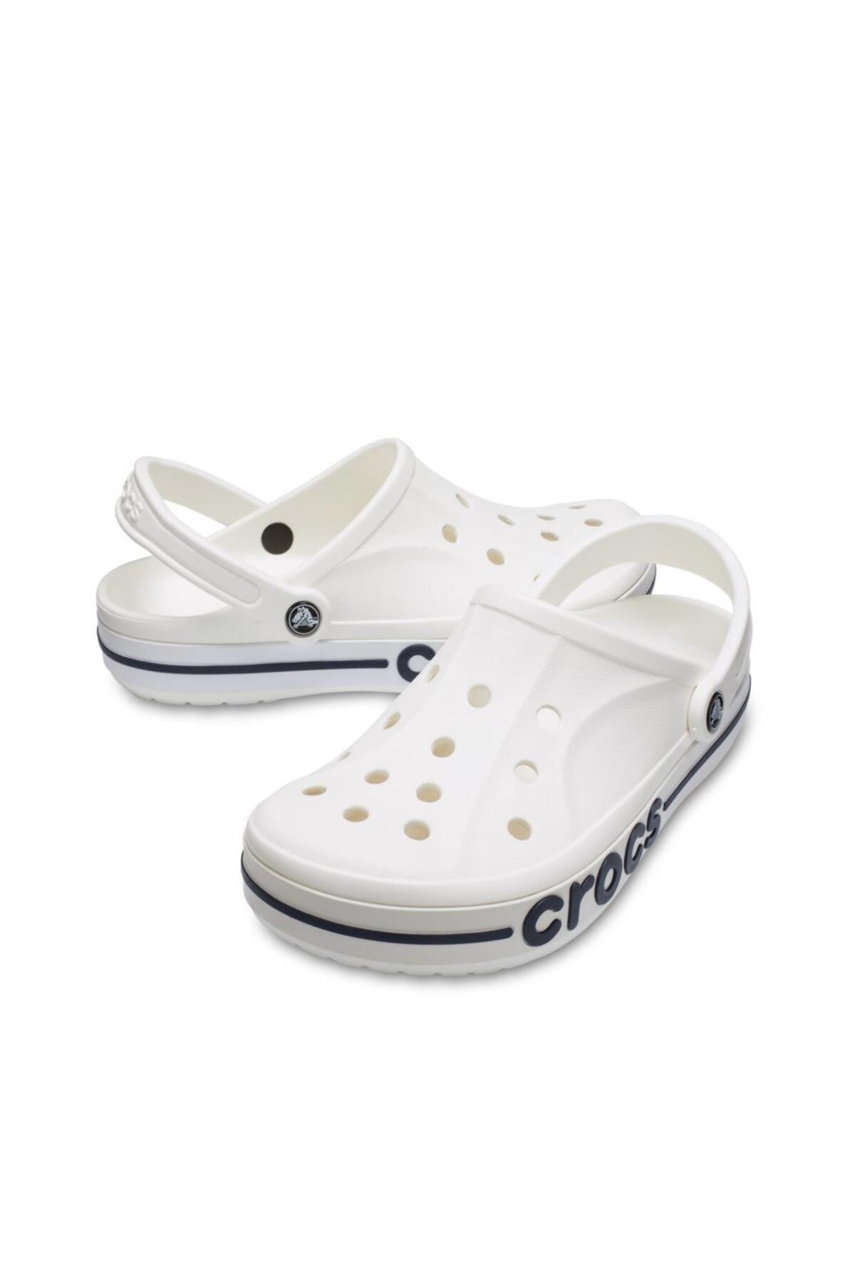 Crocs-White Bayaband Clog Slippers 3