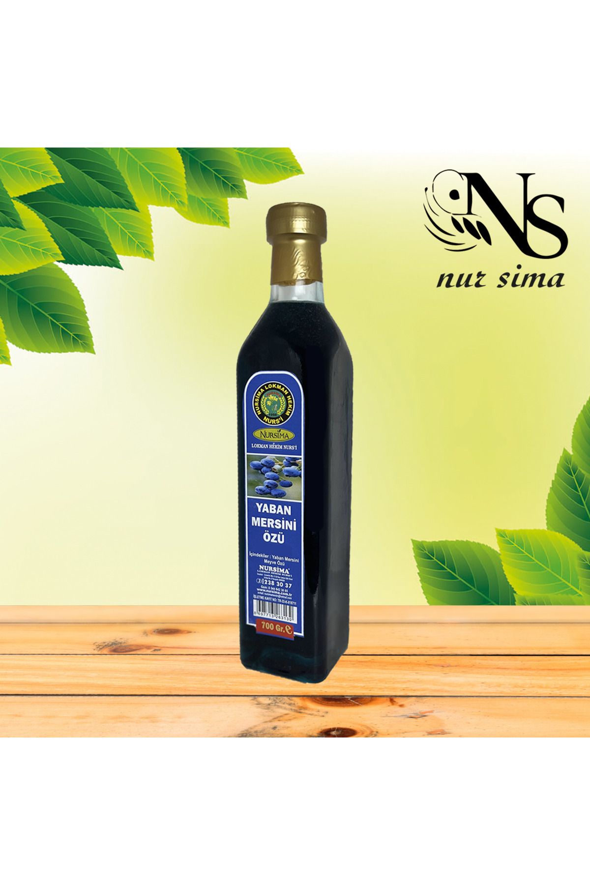 Nursima Yaban Mersini Özü 700 ml