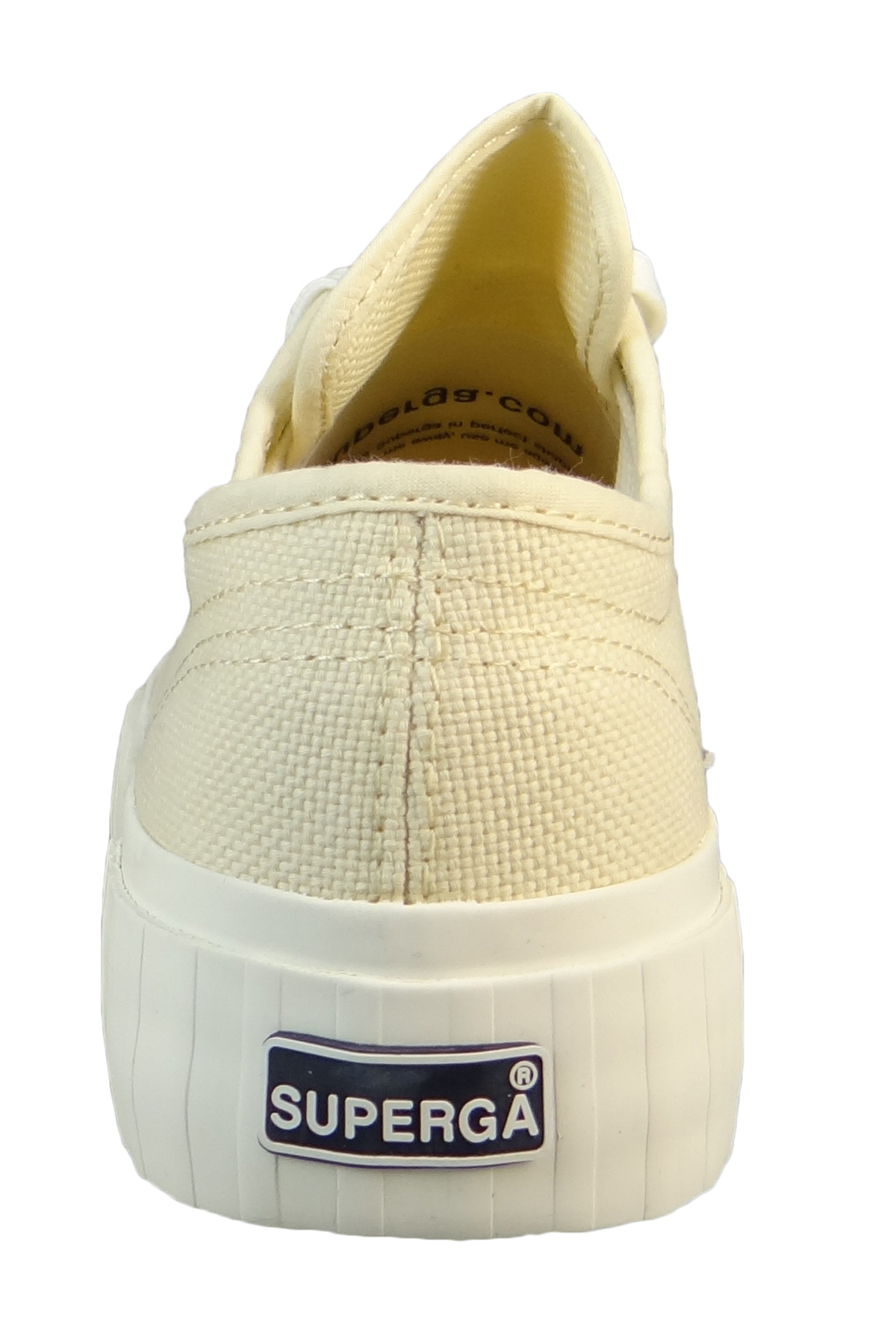 Superga-Damen Low Sneaker 2630 Stripe Low Top S00grt0 Beige Akj Beige Lt Eggshell Leinen 4