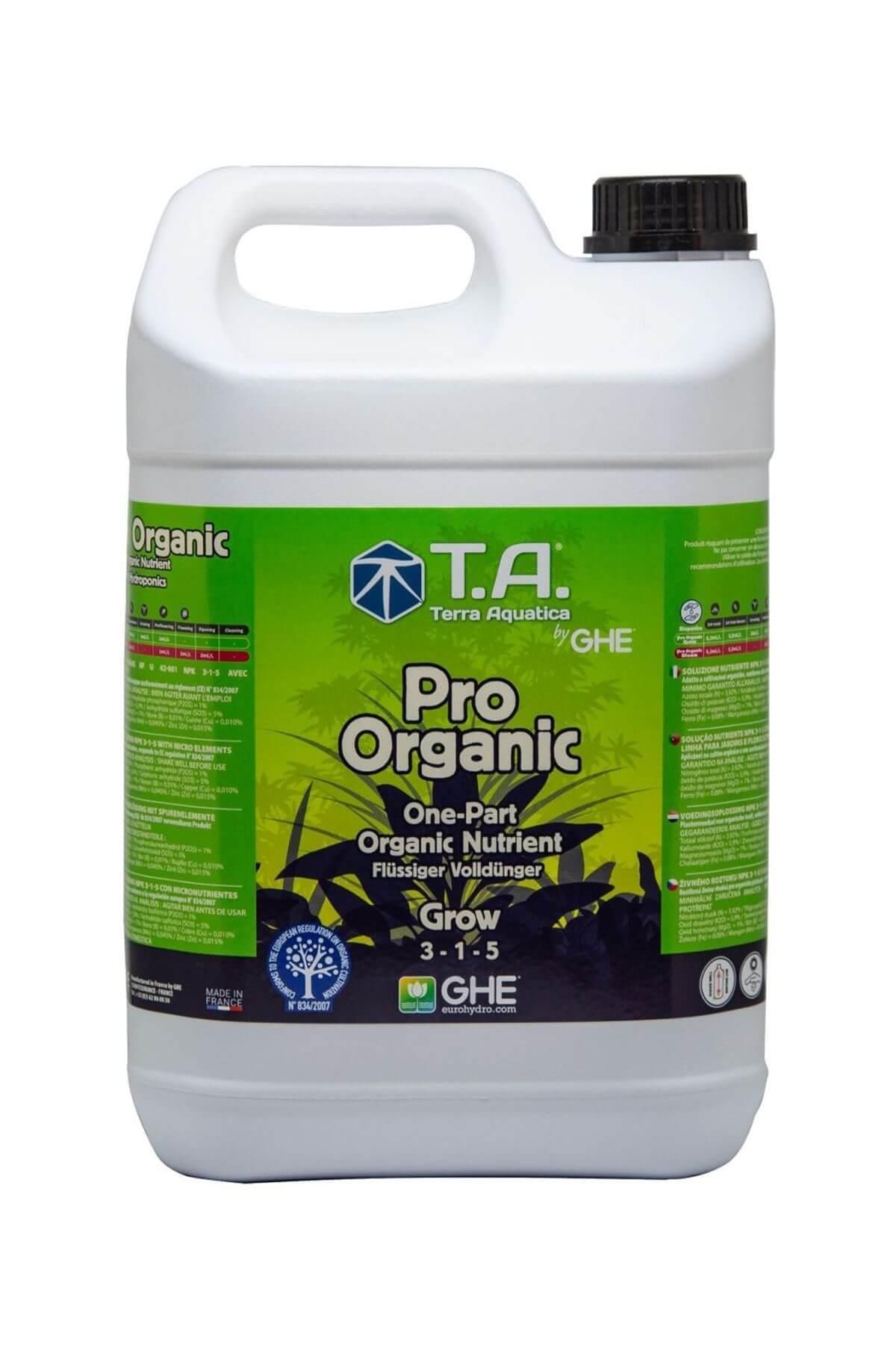 Terra Aquatica Pro Organic Grow 5 Litre Bitki Besini