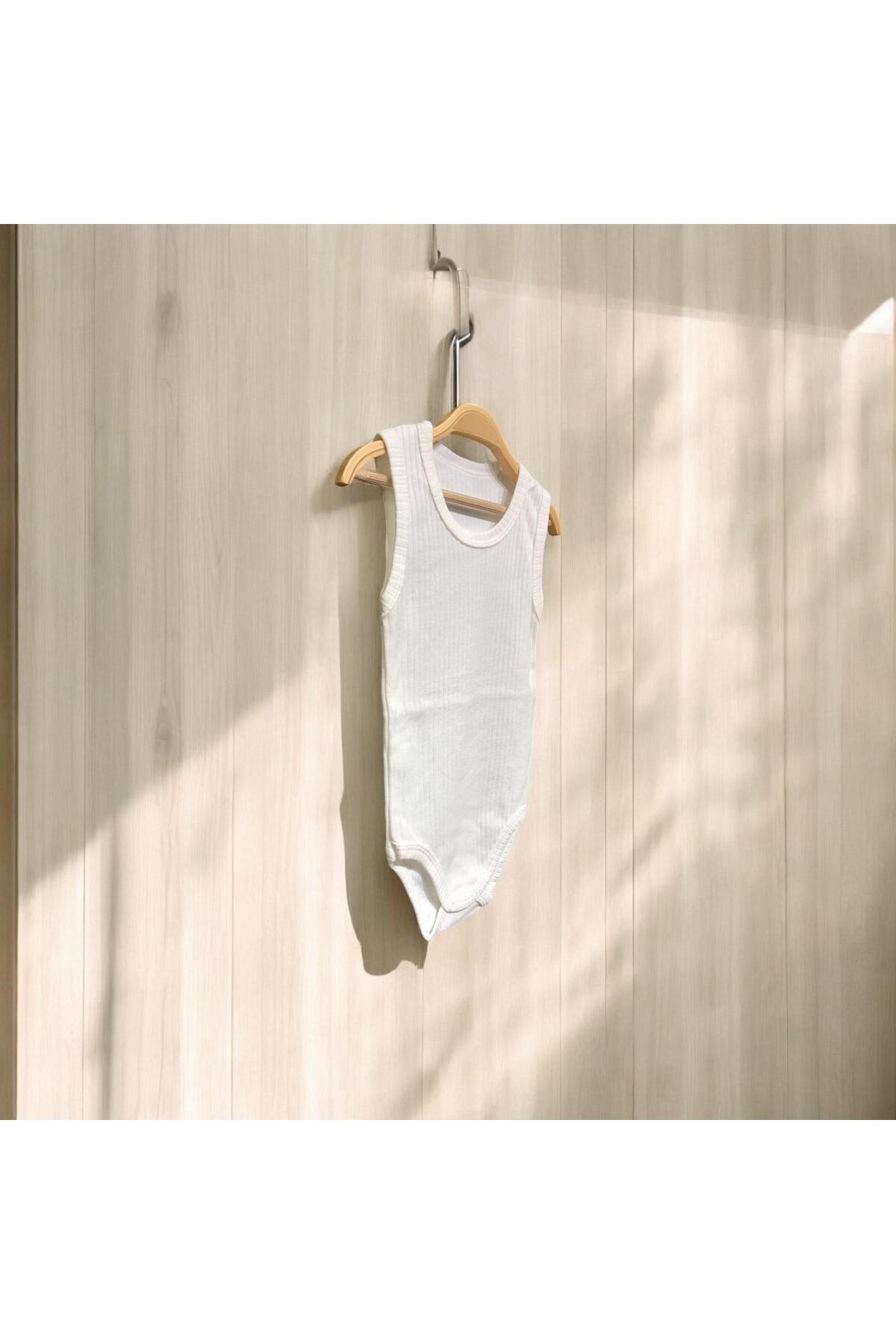 MİNİLOPPOO Bebek Bady Zıbın Atlet Sıfır Kol ( Body -badi ) fotoğrafı 3 (önizleme)