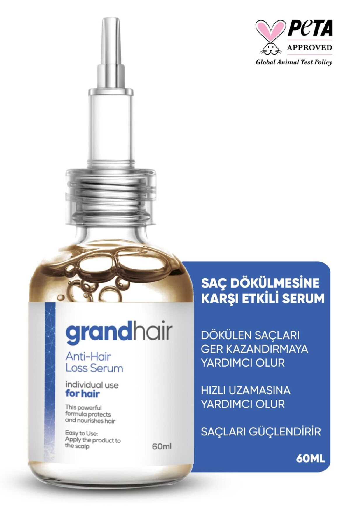 Grandhair Saç Dökülmelerine Karşı Etkili Bakım Serumu 60 Ml-1