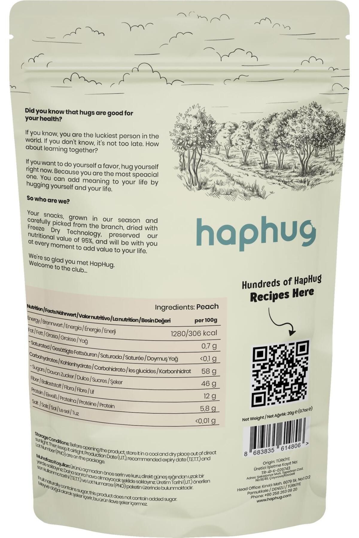 HapHug-Freeze Dried Peach - Freeze Dried Peach 20g 4