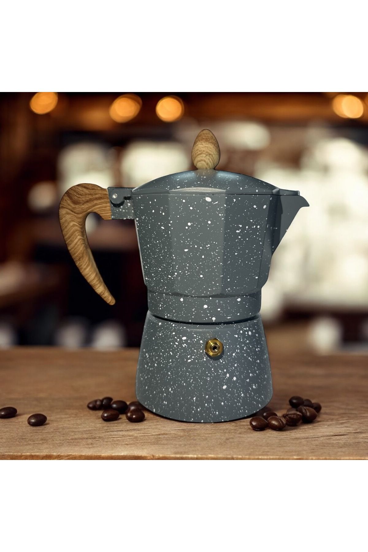 İK HEDİYELİK Moka pot 3-cup Coffehutt Bigg Coffee Kahve Demleme Kahve Ekipmanı Filtre Kahve Makinesi