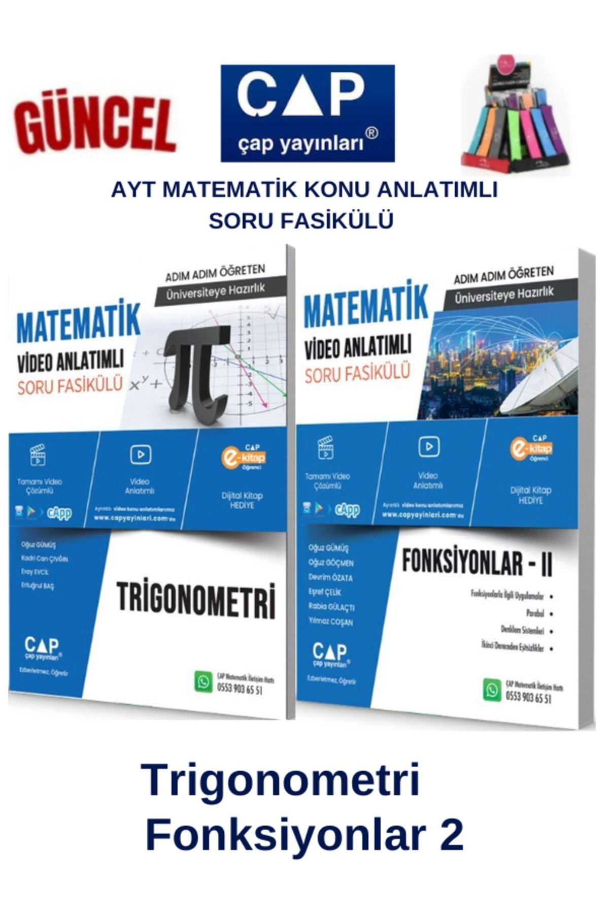 Ens Yayıncılık Çap Ayt Matematik Trigonometri-Fonksiyonlar 2 Konu Anlatımlı Soru Fasikül+Kalemlik