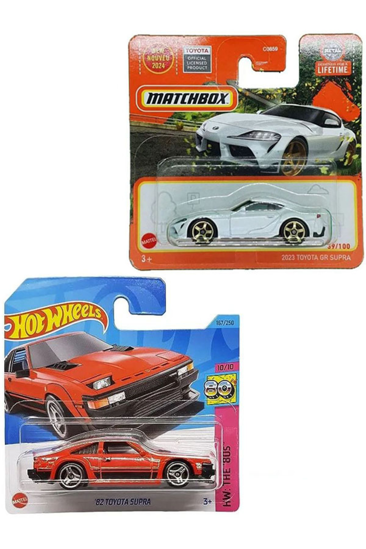 HOT WHEELS 2 Araç Set - Hot Wheels '82 Toyota Supra & Matchbox