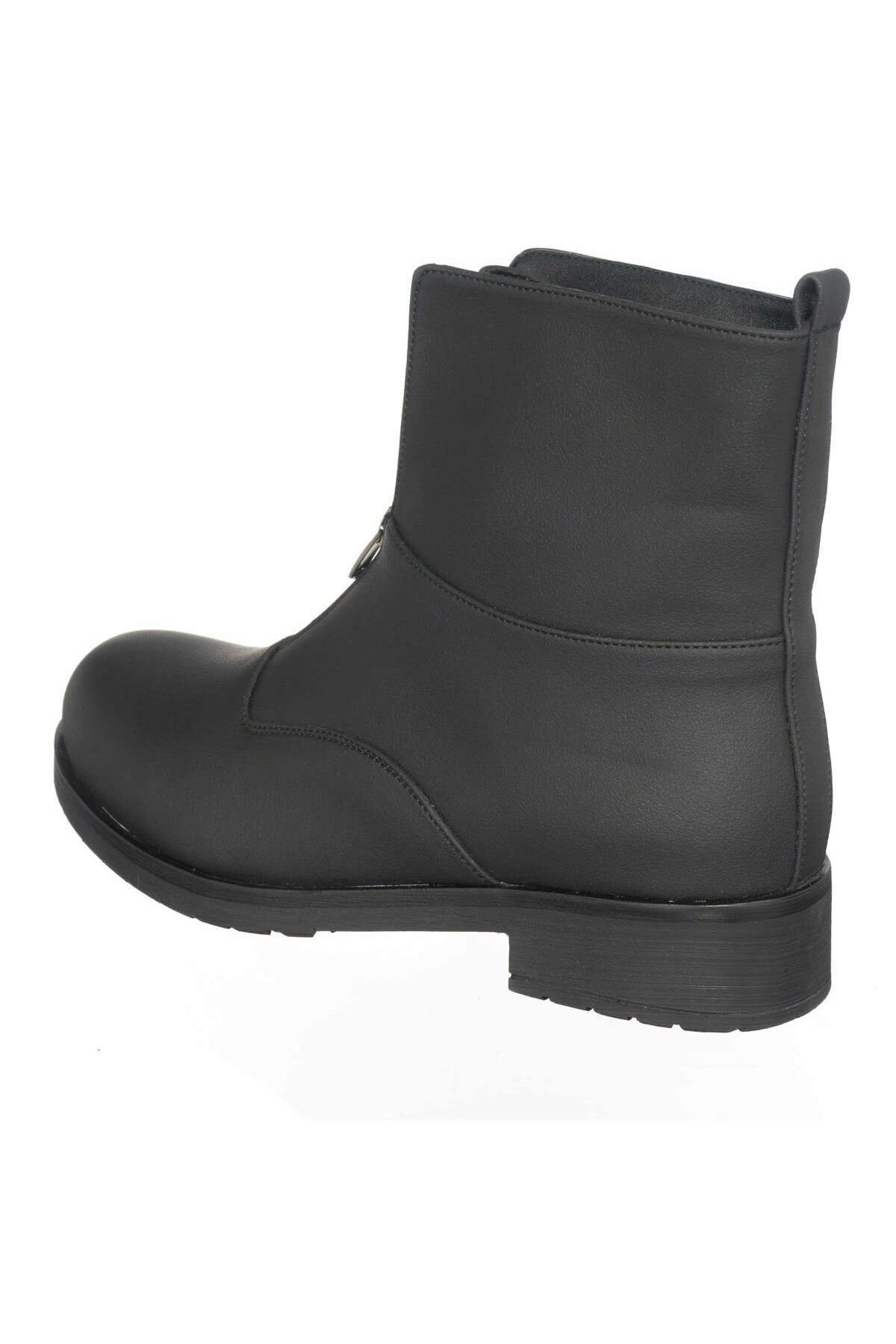 İriadam-41-42-43-44 Number Number K902 Black Print Large Size Women's Boots 2