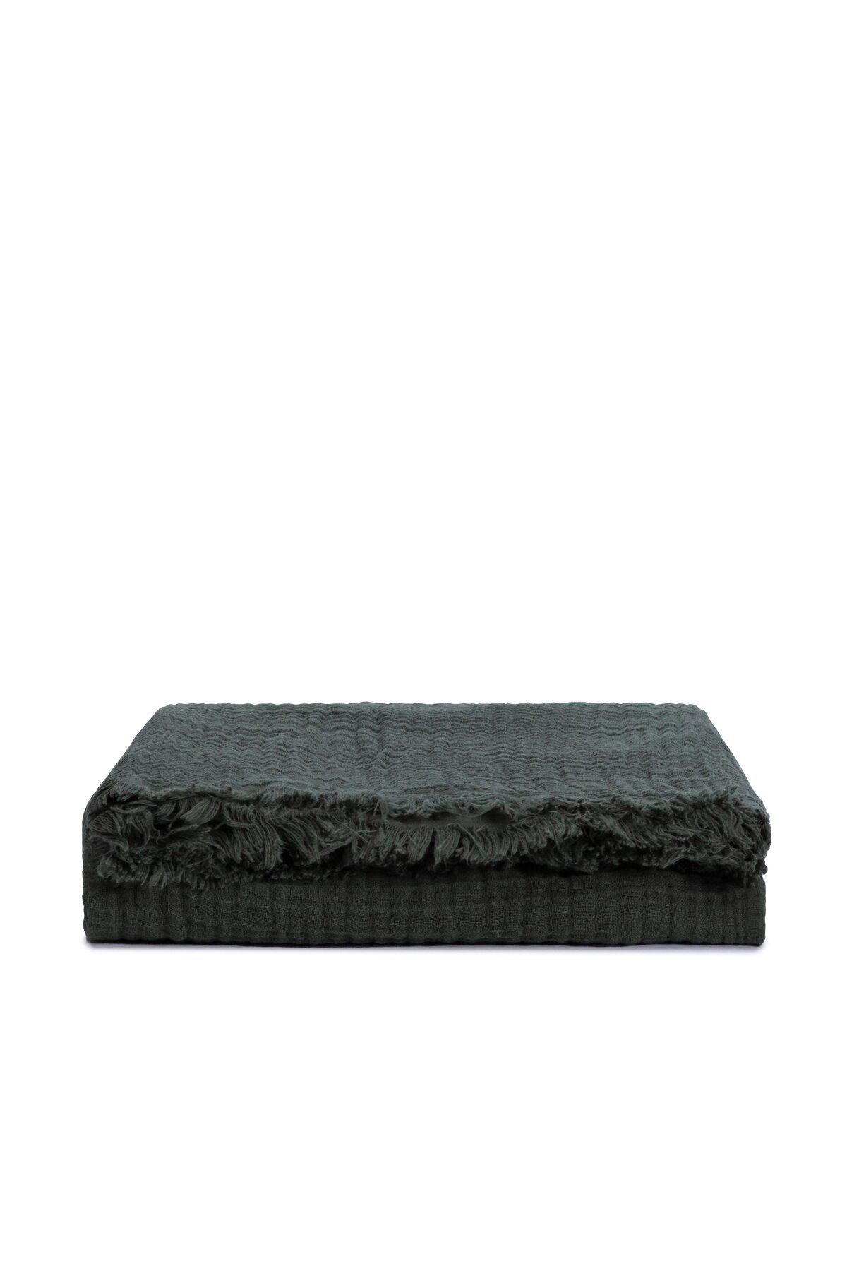 MYLASA HOME-100% Cotton Definite Patterned Multi-Purpose Sofa Shawl 130 X 170 (Without Swirl) 2