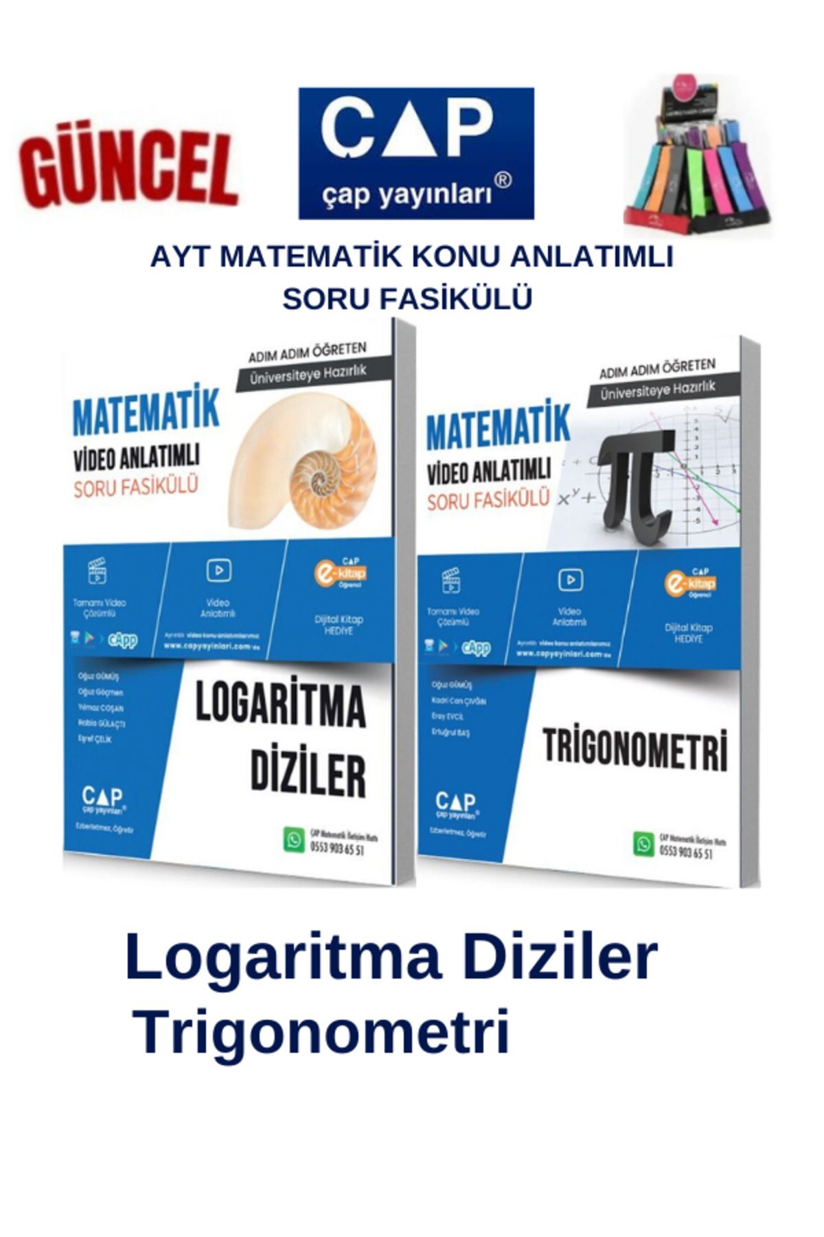 Ens Yayıncılık Çap Ayt Matematik Logaritma-Trigonometri Konu Anlatımlı Soru Fasikül+Kalemlik