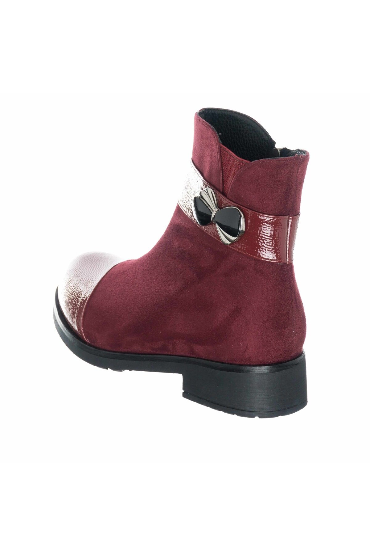 İriadam-K101-1 Claret Red Large Size Special Series Women's Boots 2