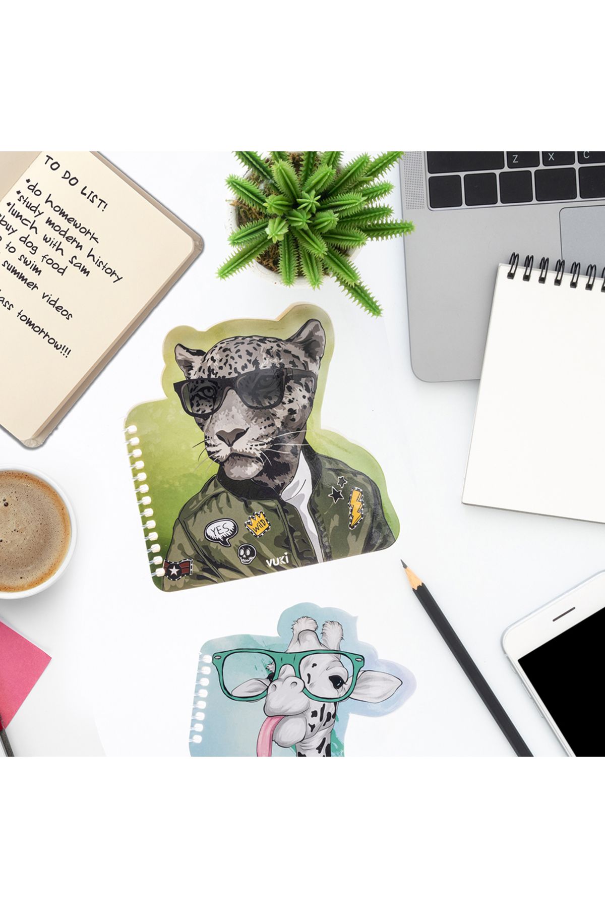 VUKİ-Shaped Spiral Notebook 4