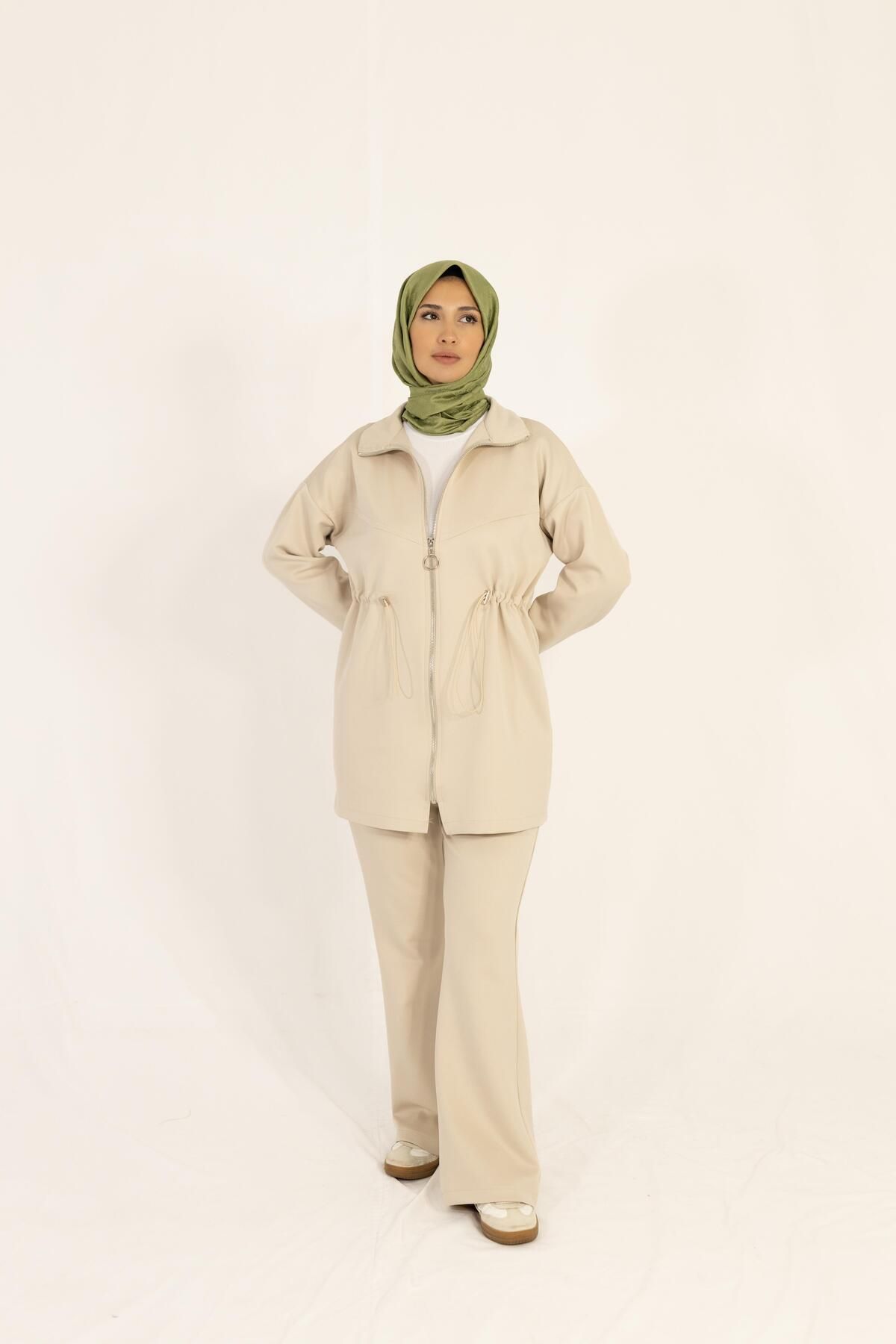 Moda Asrın-Ecru Sucuba Tunic Set 5