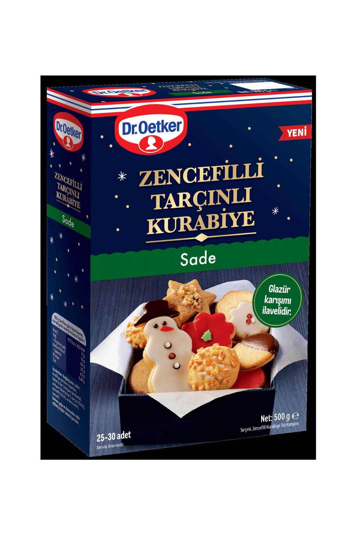 Dr. Oetker Dr.Oetker Zencefilli Tarçınlı Sade Kurabiye Un Glazür Karışımı 500 g