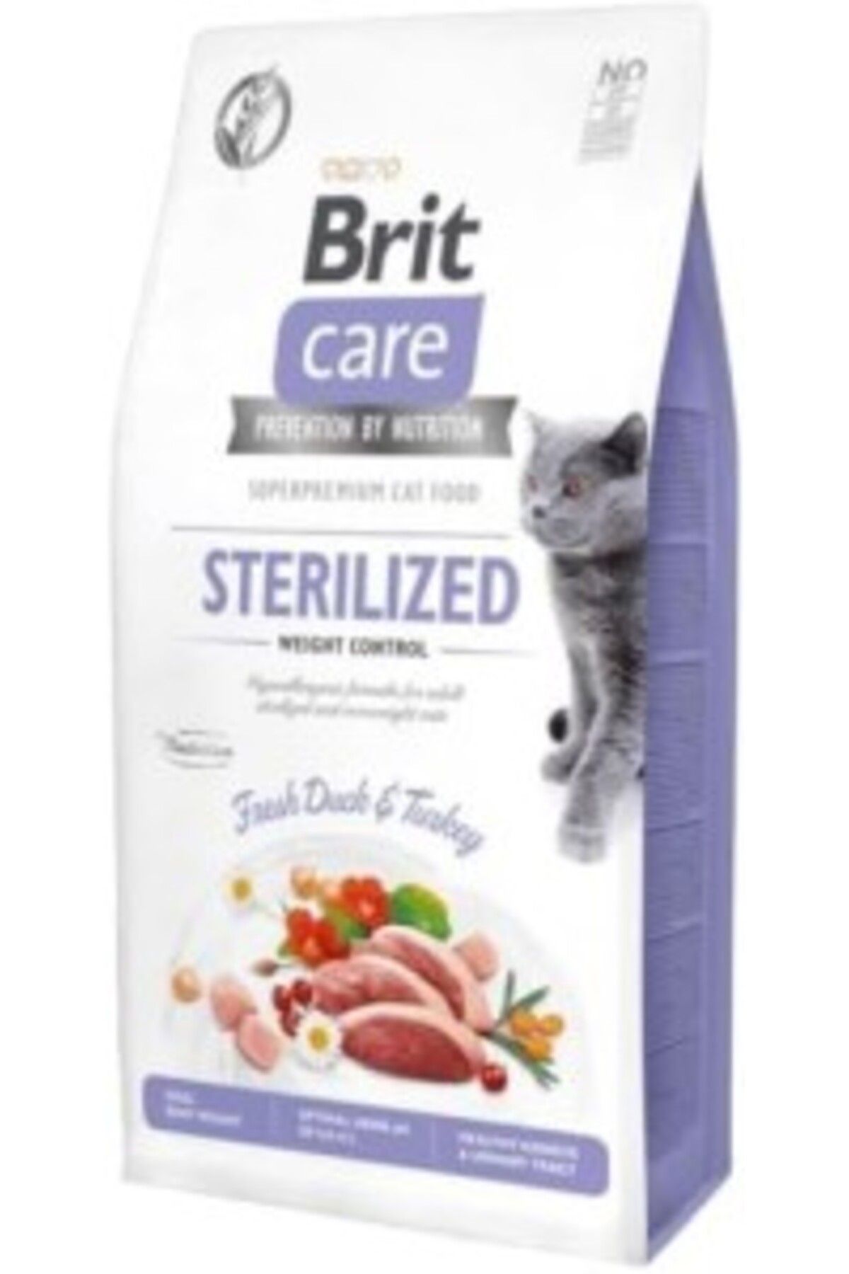 Orqinel Brit Care Weight Control, İhtiyacı Olan Kısırlaştırılmış Kediler İçin, Tahılsız, Hipoa