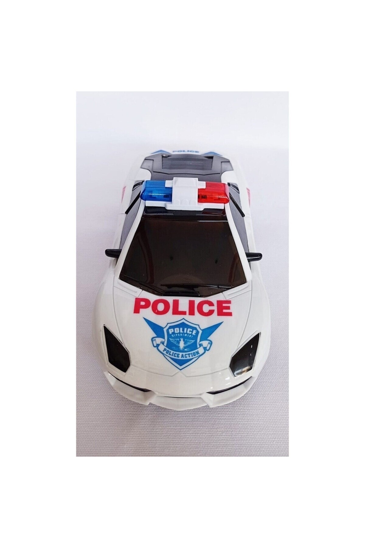 Satış Diyarı Işıklı Müzikli Polis Arabası - Çarp Dön Pilli Polis Arabası - Işıklı Sesli Oyuncak Araba fotoğrafı 4 (önizleme)