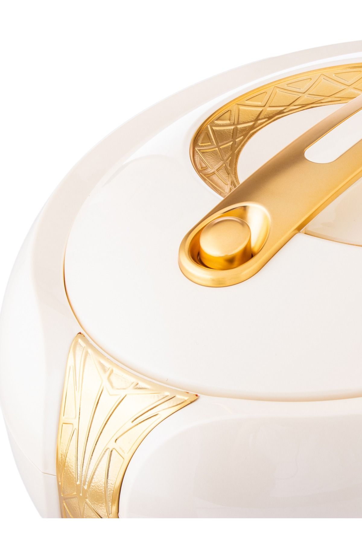 Dania-Luxury stainless steel food container, 6 liters, golden beige colour 3