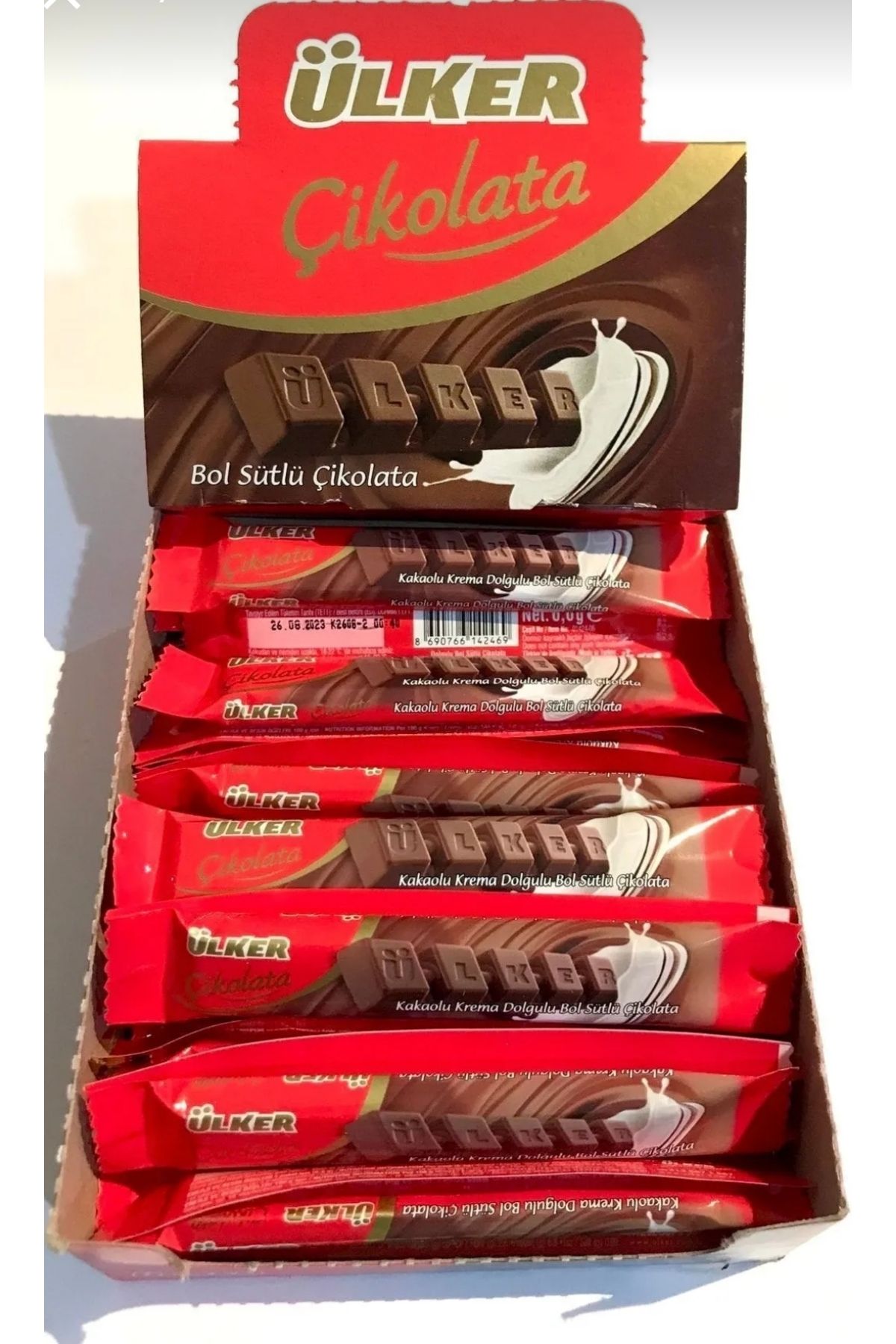 Ülker 24 Lots of Milk Chocolate Fingers - 6.6 Grams X Total 158.4 Grams