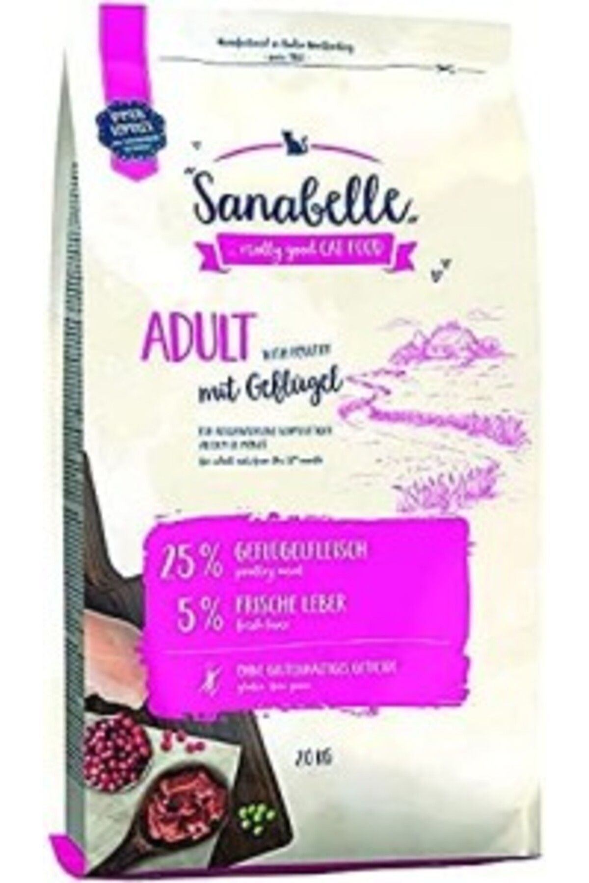Orqinel Sanabelle yetişkin yetişkin kediler için kuru kedi maması (12 aydan), 2.50 kg