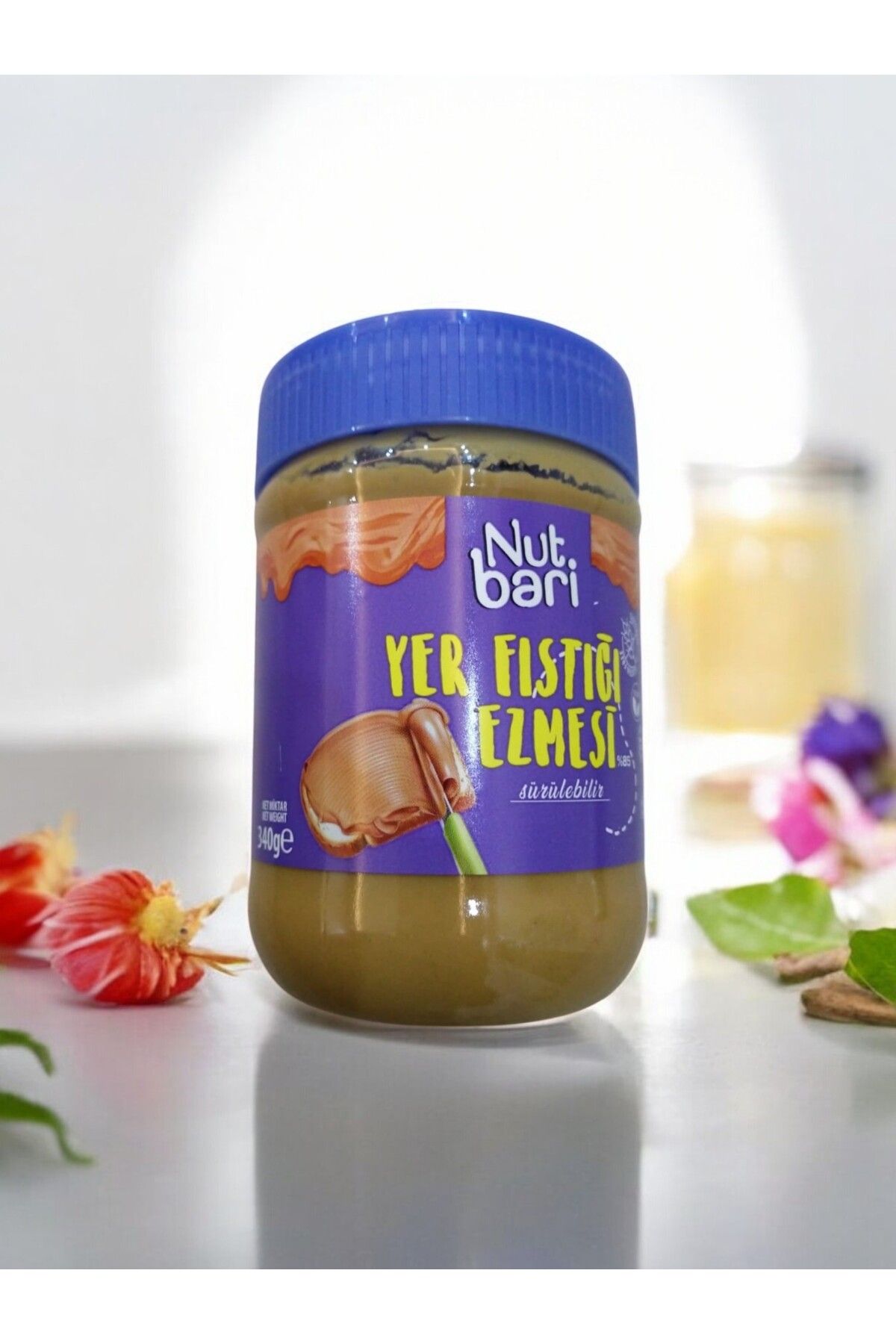 Nut Bari Yer Fıstığı Ezmesi 340 Gr - VEGAN - % 85