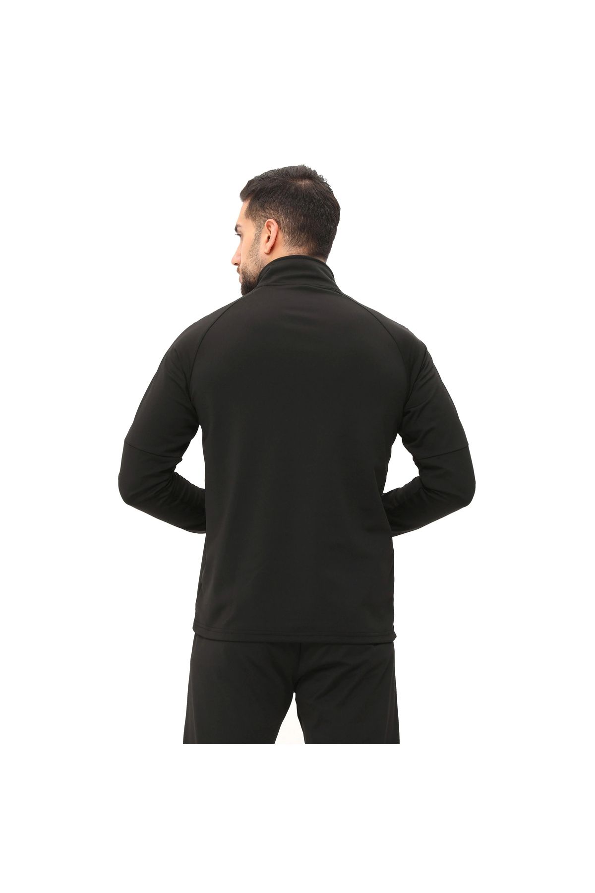 raru-طقم بدلة رياضية سوداء من Corpus - نصف سحاب 4