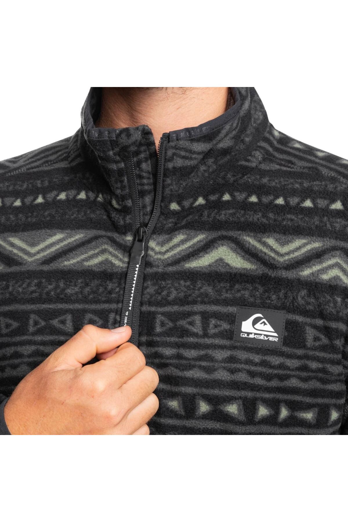 Çok Renkli Erkek Polar Sweatshırt EQYFT04979AKER HZ FLEECE — سبز EQYFT04979 QK.41142QK.41142S — تصویر 4 از 7