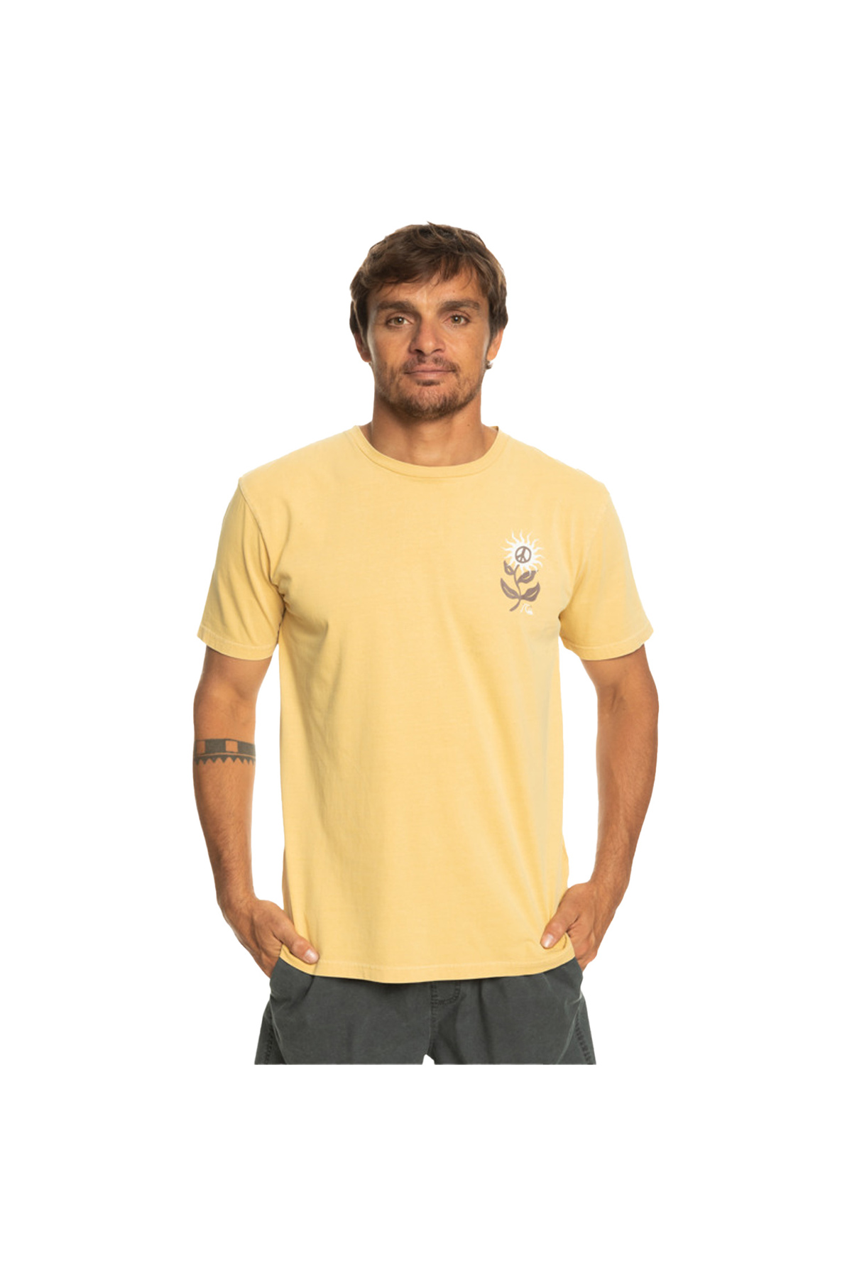 کوییک سیلور تی شرت مردانه طرح Sunbloom مدل T-Shirt-07261