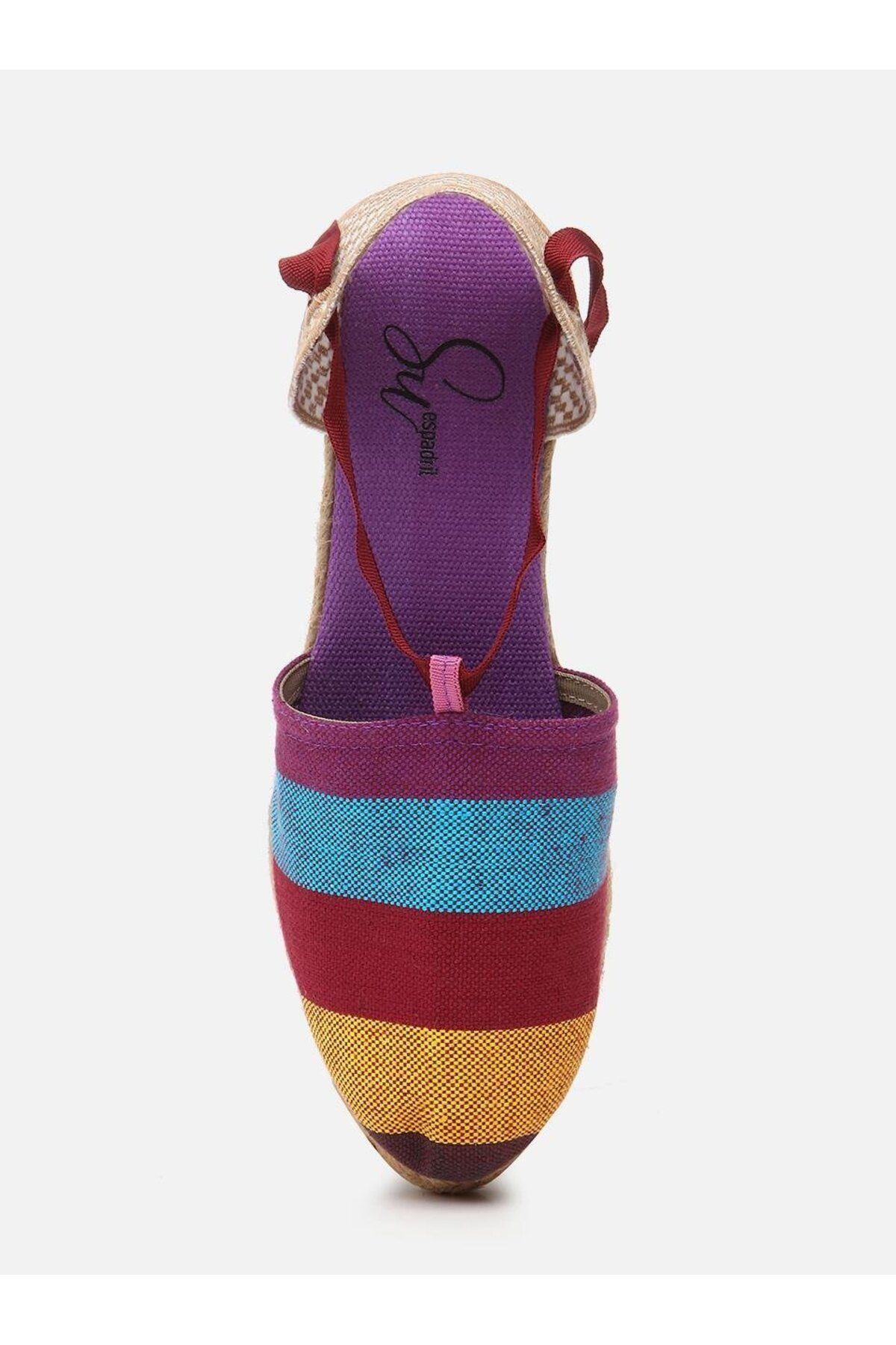 اسپادریل بنفش زنانه ملودی پاشنه پاپدریل Su Espadril