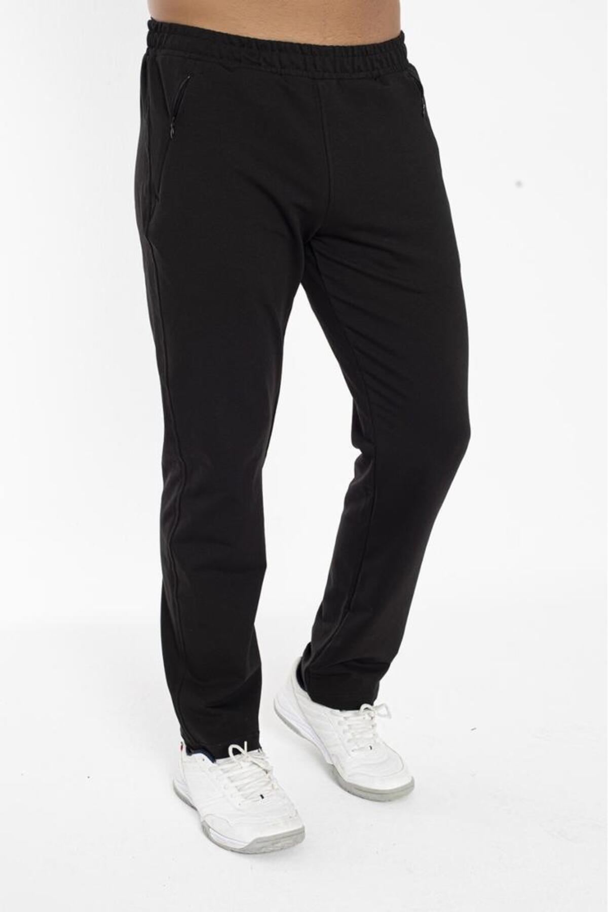 Pamuk likra erkek spor pantolon — مشکی 2207