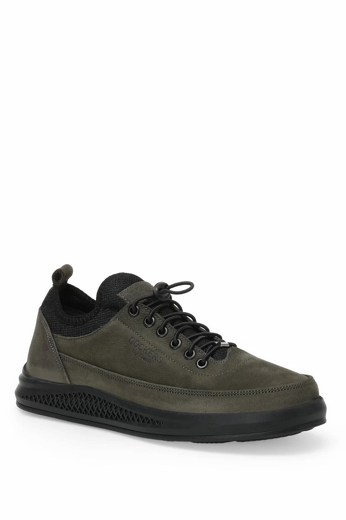 کفش اسنیکر Dockers مردانه چرم اصل | داکرز TYB101170635-HAKİ100408365 - تصویر 5