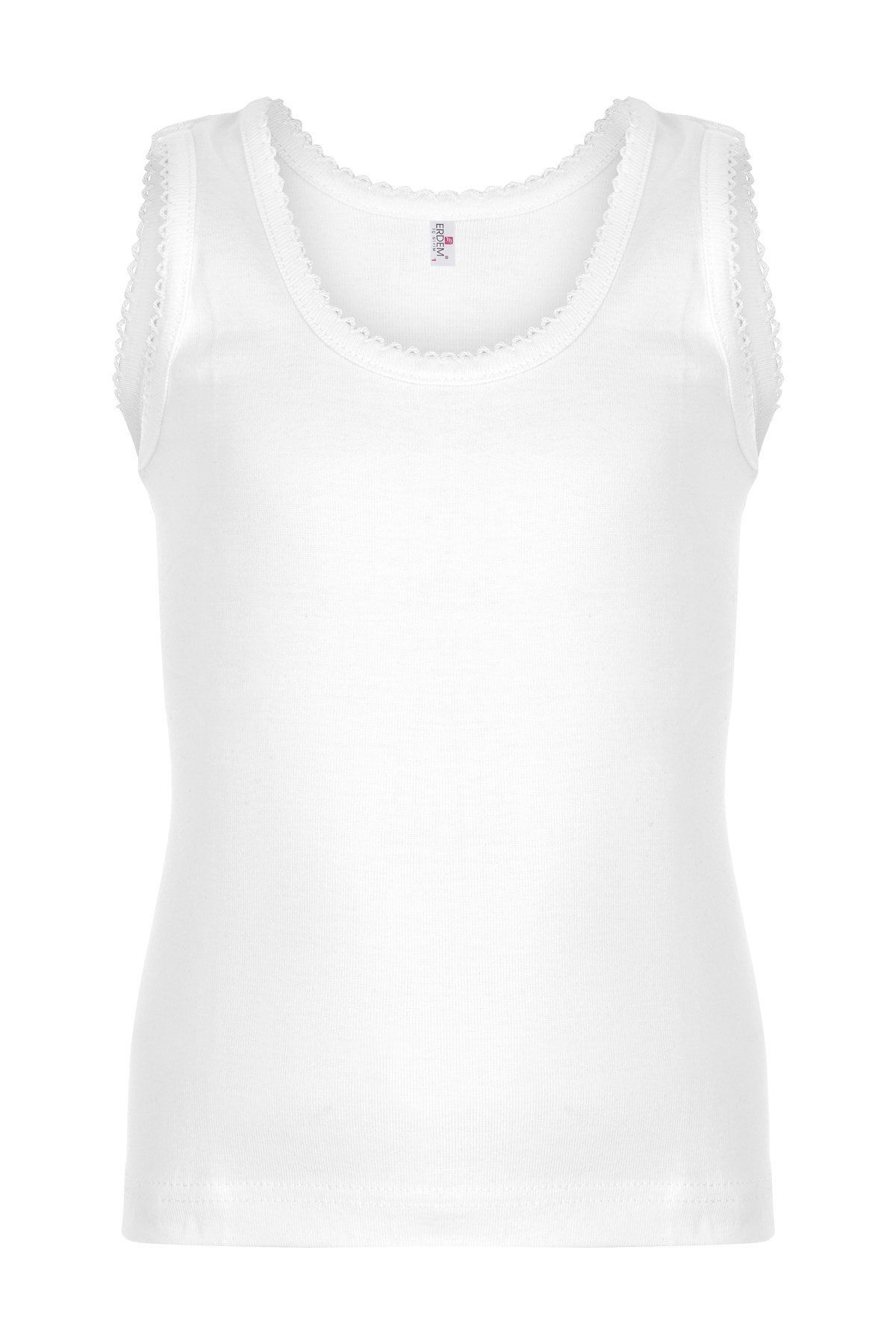 ERDEM İÇ GİYİM-Tricou pentru fetiță cu bretele late Erdem White 4001 1