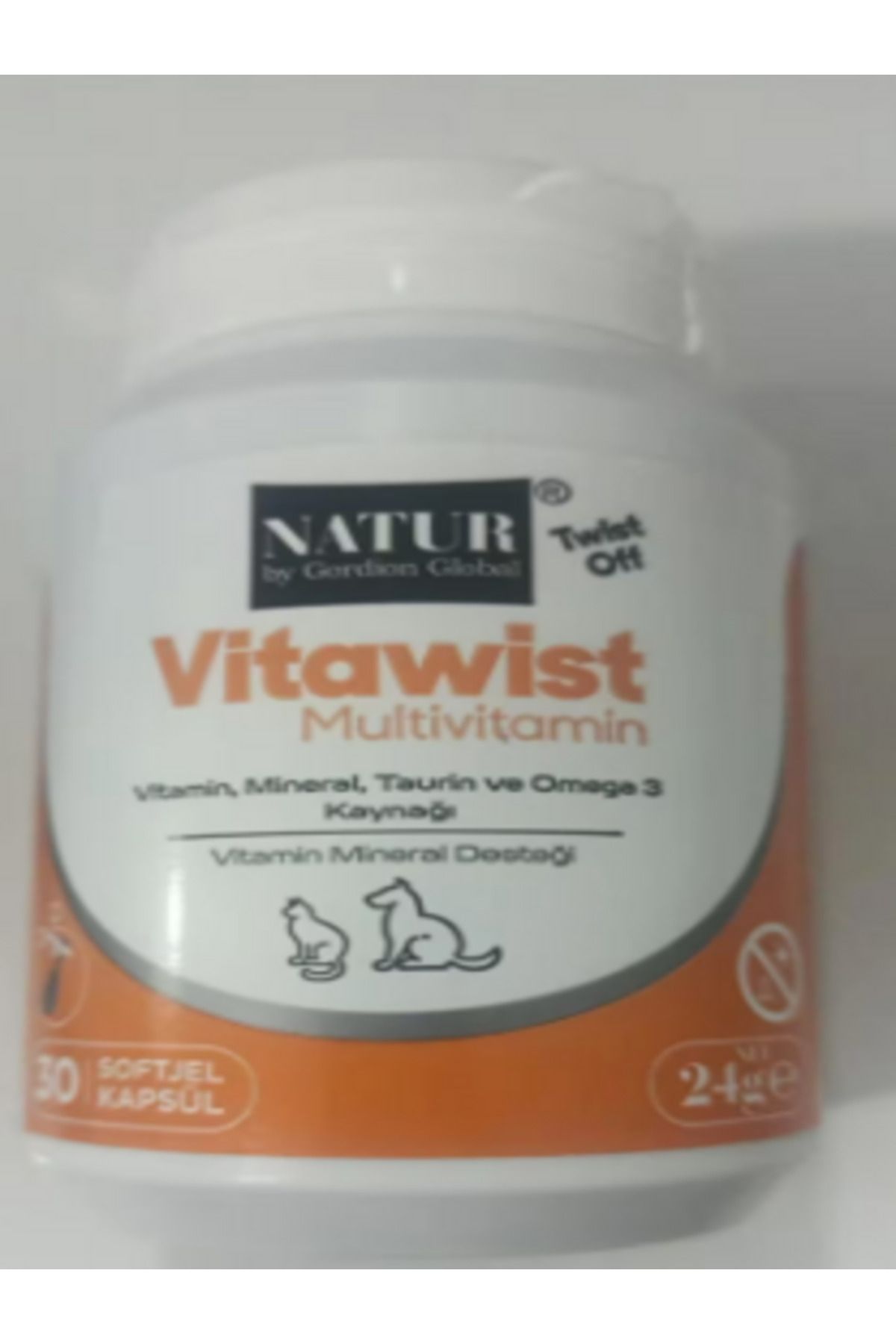 Natür Vitawist Multivitamin Vitamin Mineral Desteği Kedi Köpek İçin 30 Softjel Kapsül