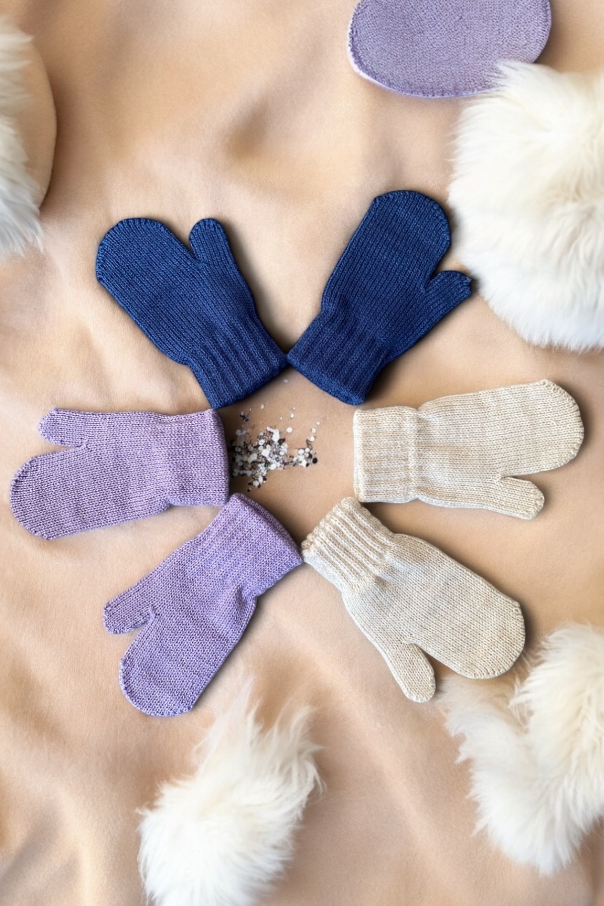 DAFFODİL Unisex Triko Bebek Eldiveni 3 Çift Set (0-3 YAŞ) fotoğrafı 2 (önizleme)