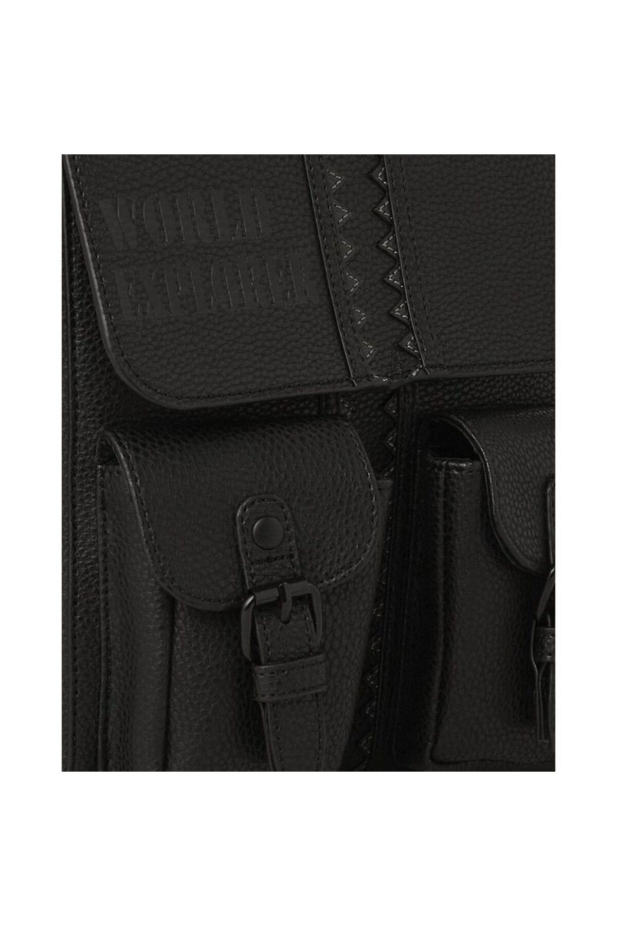 کیف شانه ای مشکی مردانه و زنانه کیسه آویز طراحی کاربردی با قابل تنظیم جیب های زیپ دار Sprayground