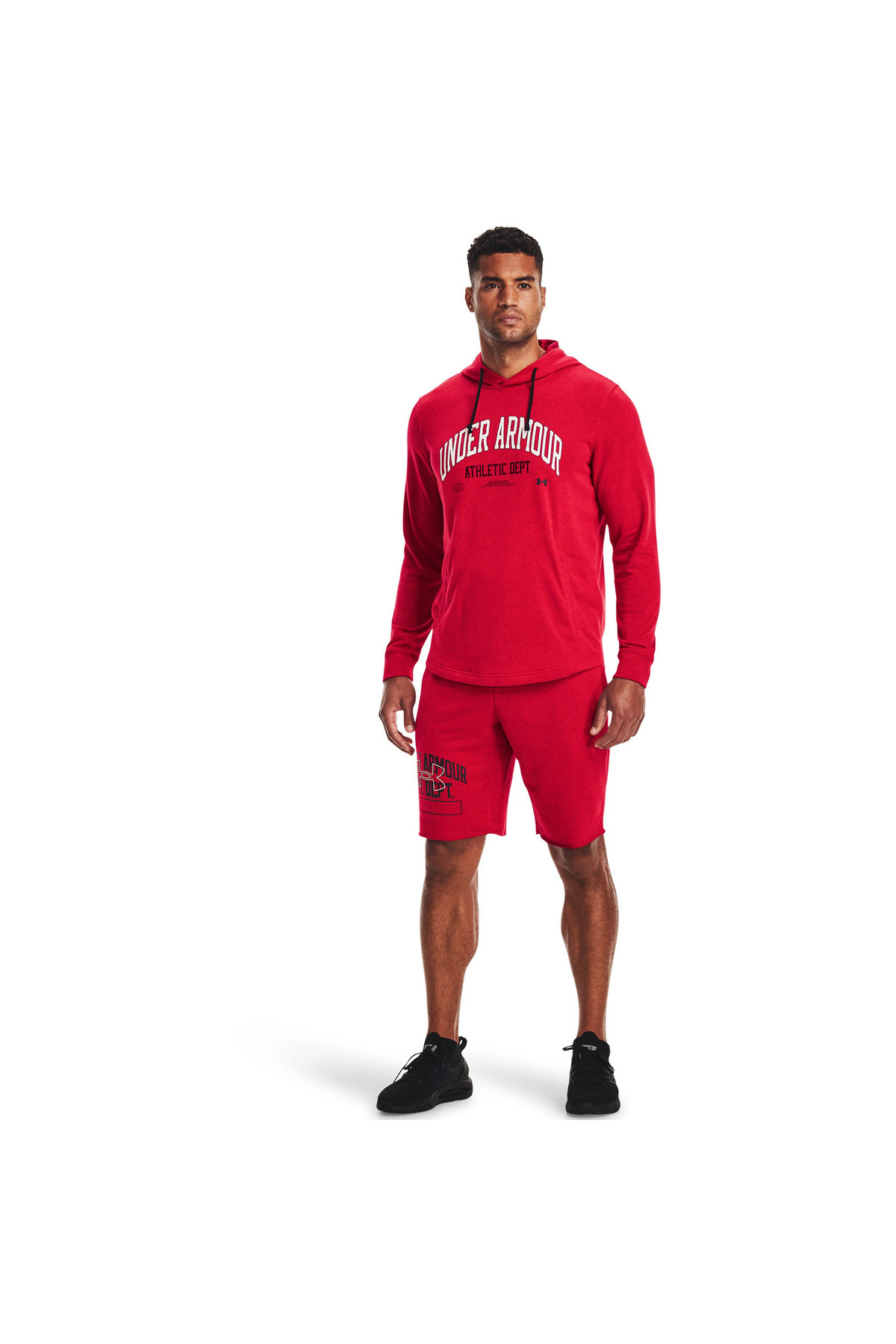 Under Armour-Hood Under Armour Rival Terry, Red, Men 4