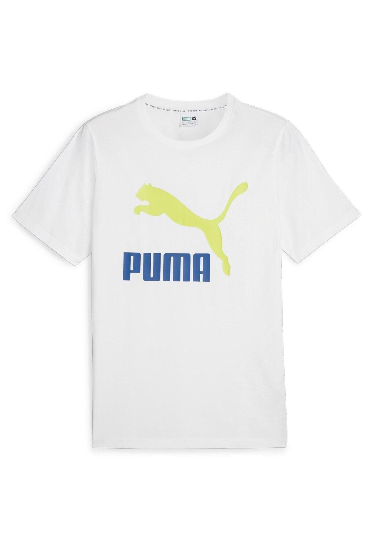 Puma-Tricou Puma Classics Logo Tee S, Alb, Barbati 1