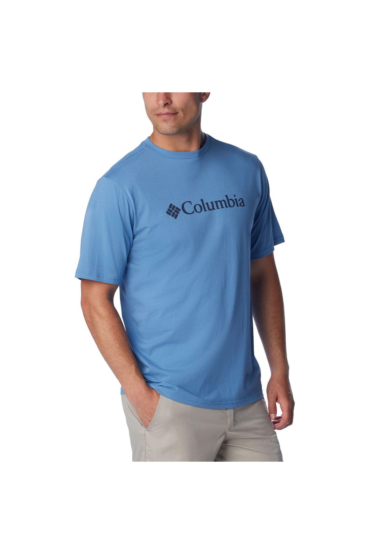 converse-Tricou Columbia Basic Logo, Albastru, Barbati 3