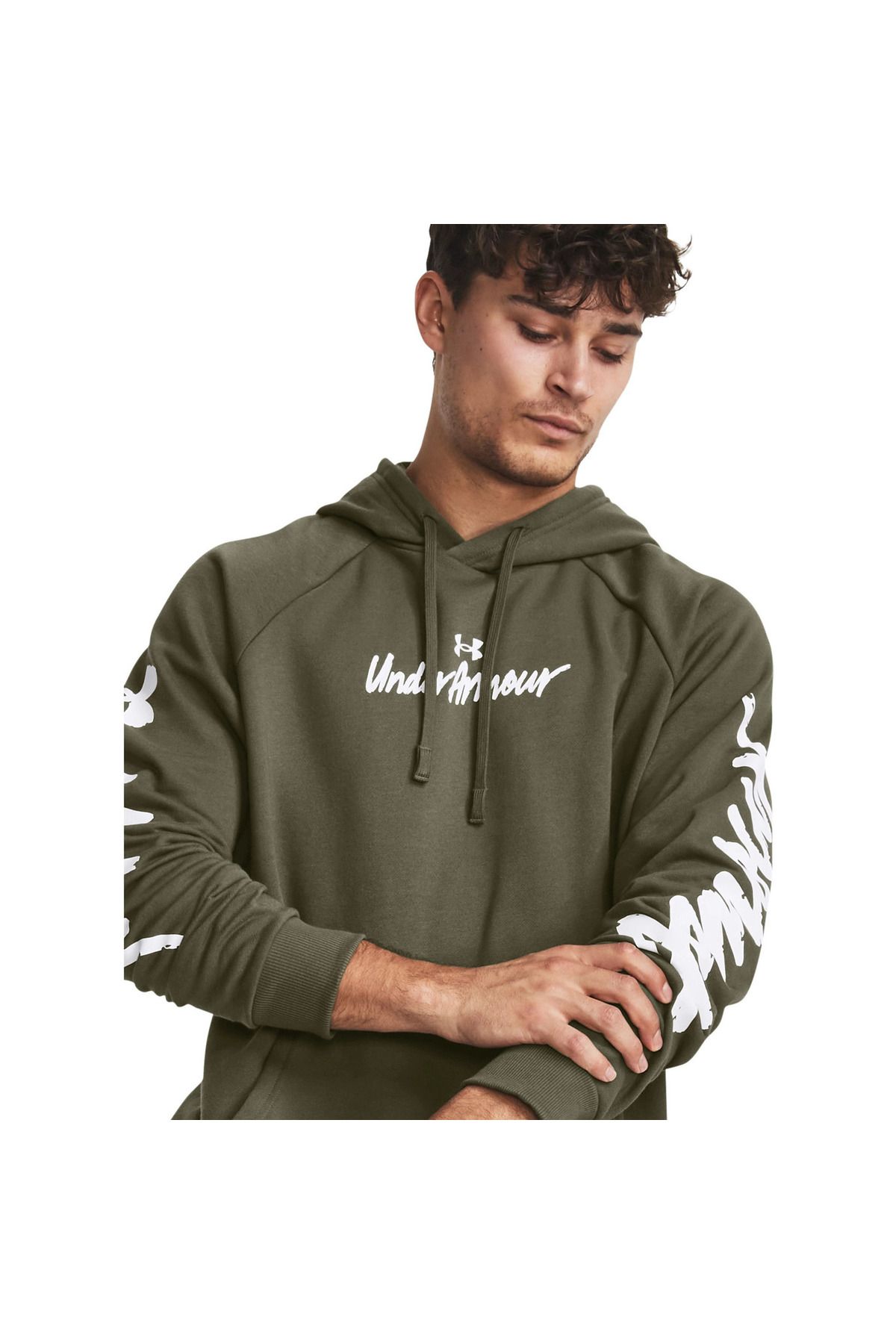 Under Armour-Hood Under Armour Rival Fleece Graphic, Πράσινο, Ανδρικά 6