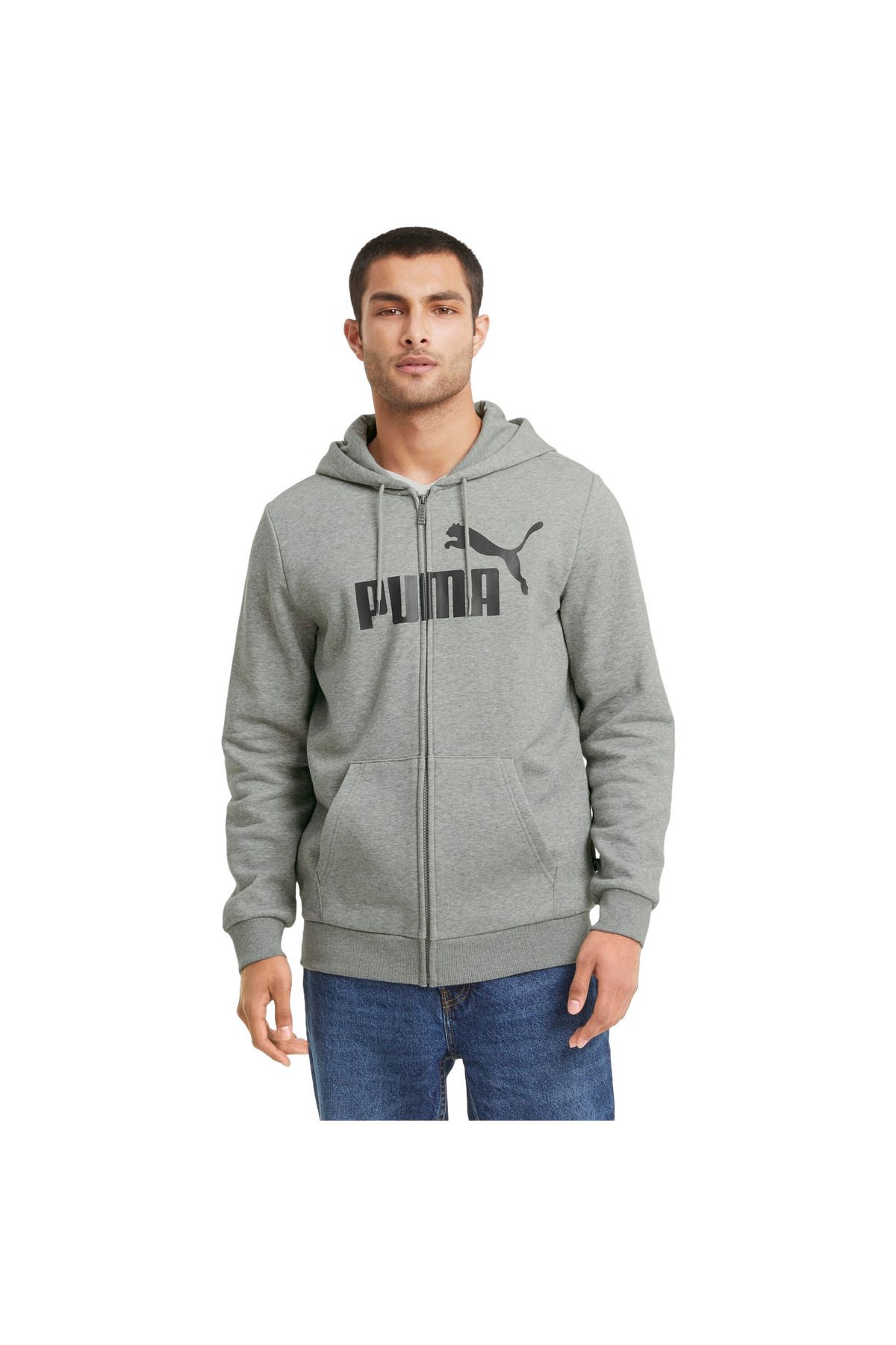 Puma-Hood Puma Essentials Big Logo, Γκρι, Ανδρικό 1