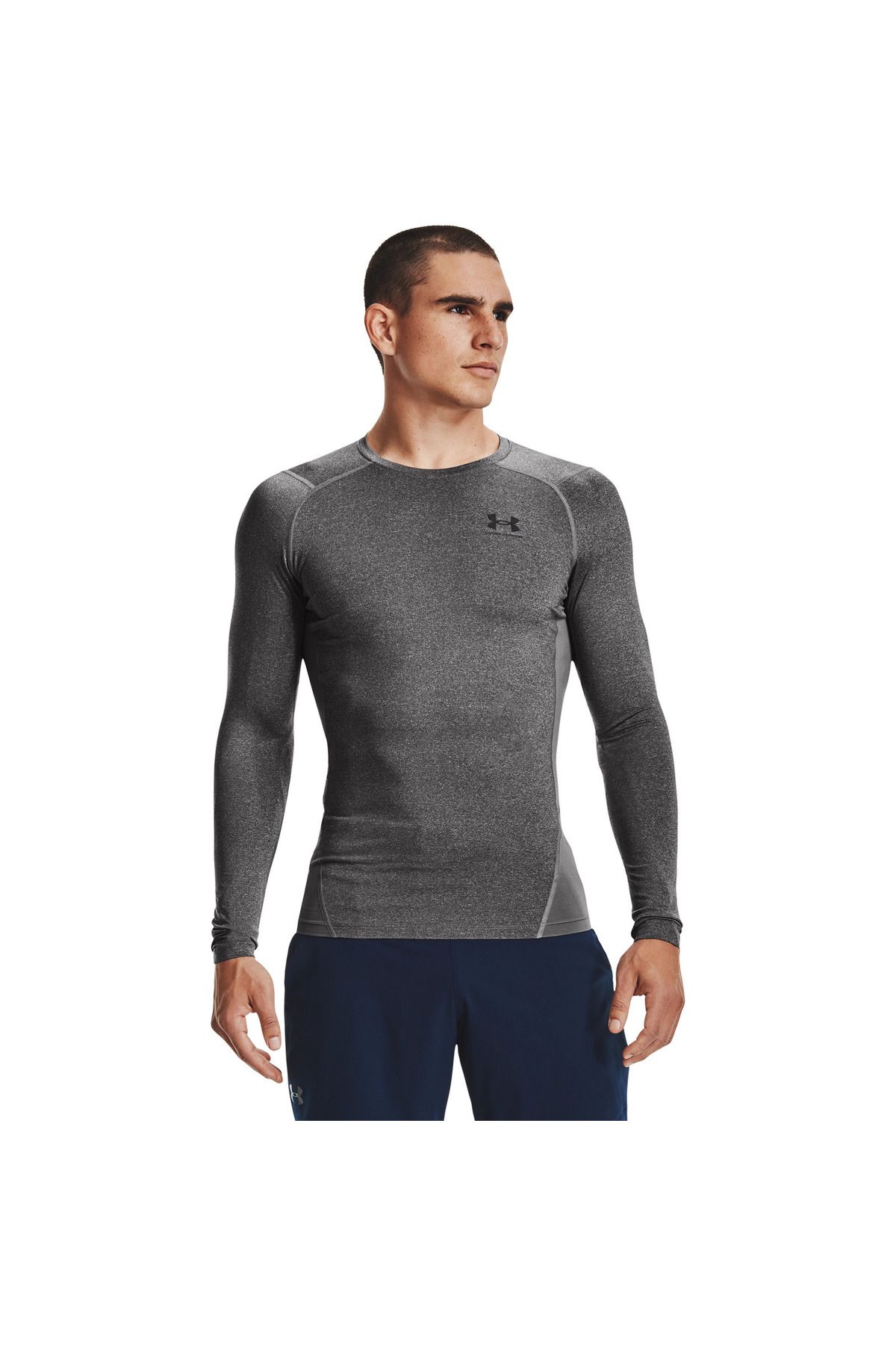 Under Armour-Halenka Under Armour Heatgear Kompresní dlouhý rukáv, Šedá, Pánské 1