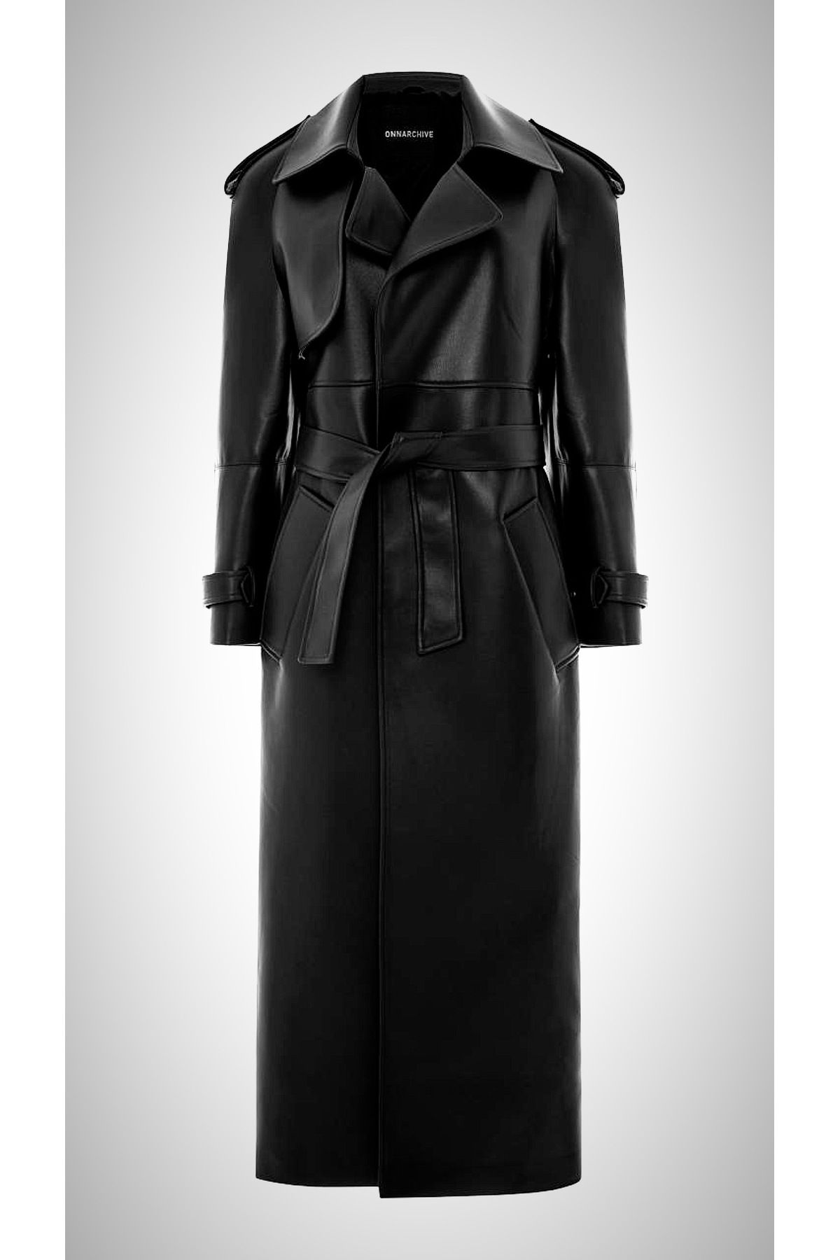 onnarchive TINA FAUX VEGAN TRENCH COAT