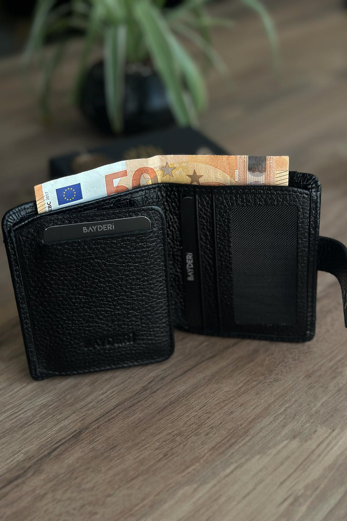 BAYDERİ Mecak Hakiki Deri Cüzdan Kartlık görsel 3