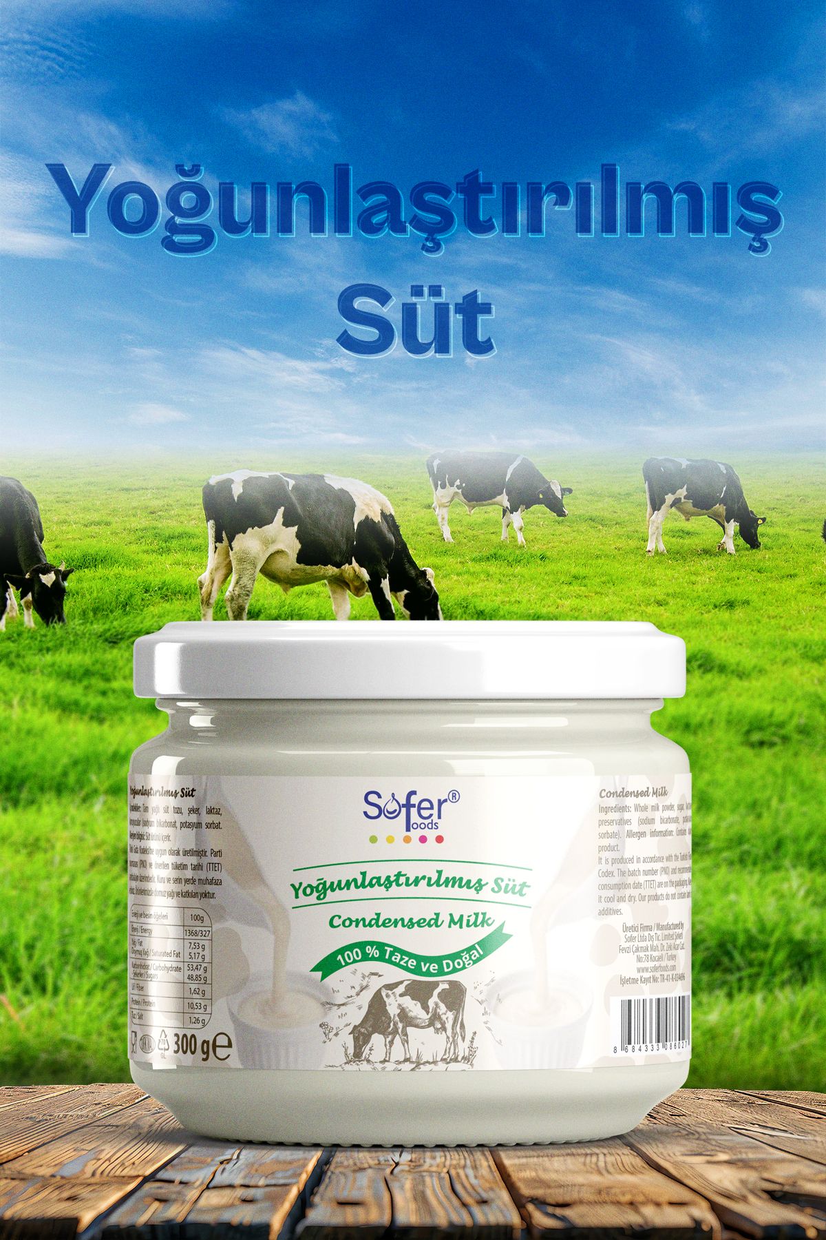 Sofer Foods Yoğunlaştırılmış Süt 300 gr (Condensed Milk)