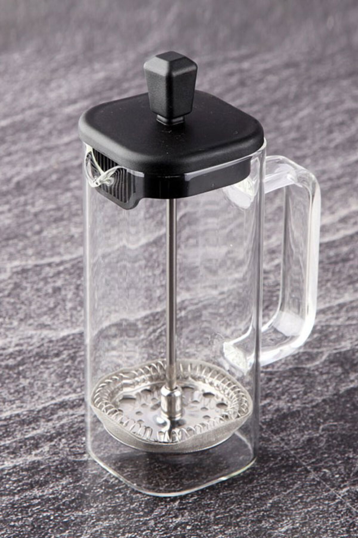 SİHİRLİ AYAKLAR Siyah Kapaklı French Press Kahve Bitki Çayı 350 ML