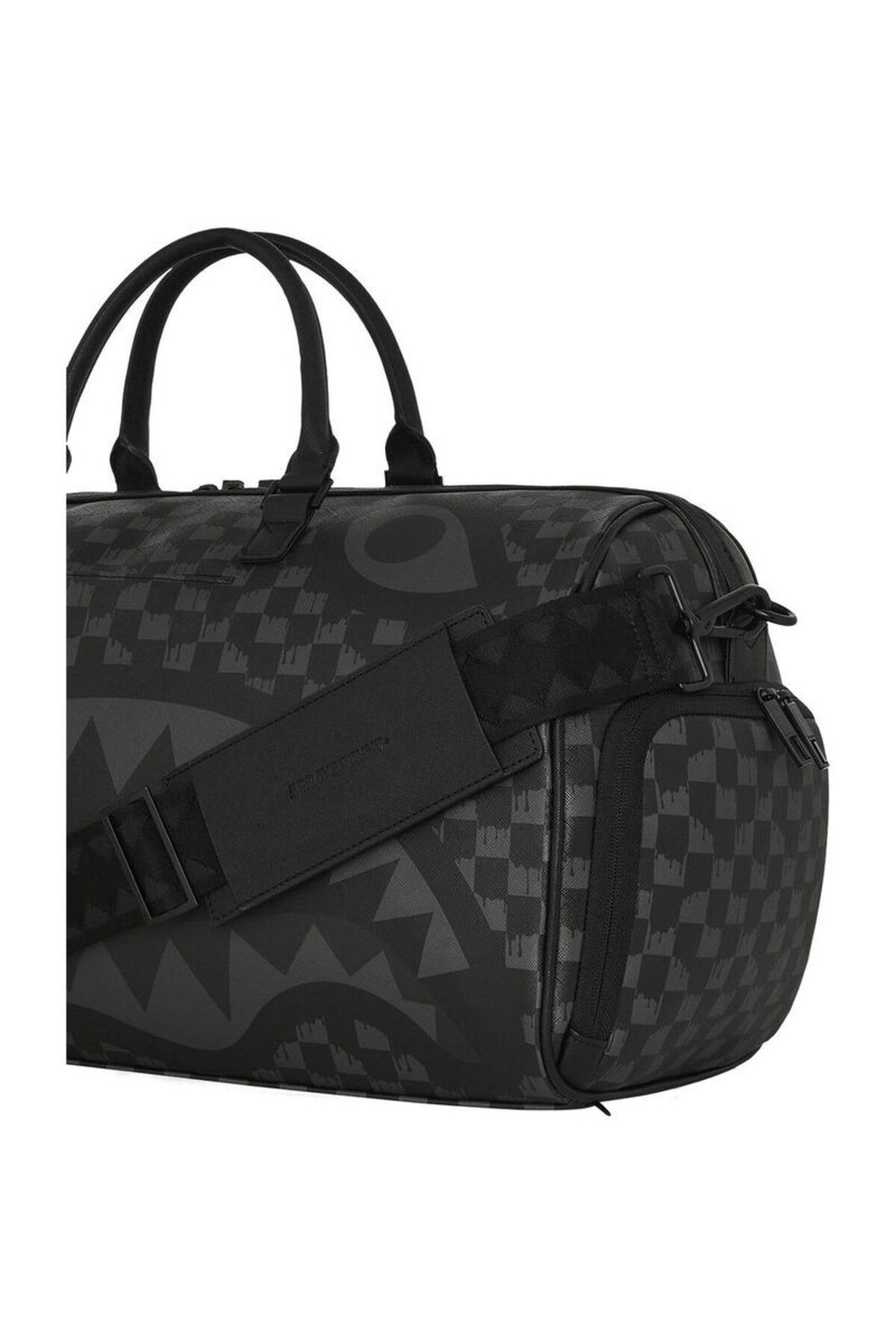 کیف ورزشی مشکی مردانه و زنانه سیاه شیک زیپ طلا تسمه های قابل تنظیم ویژه Sprayground