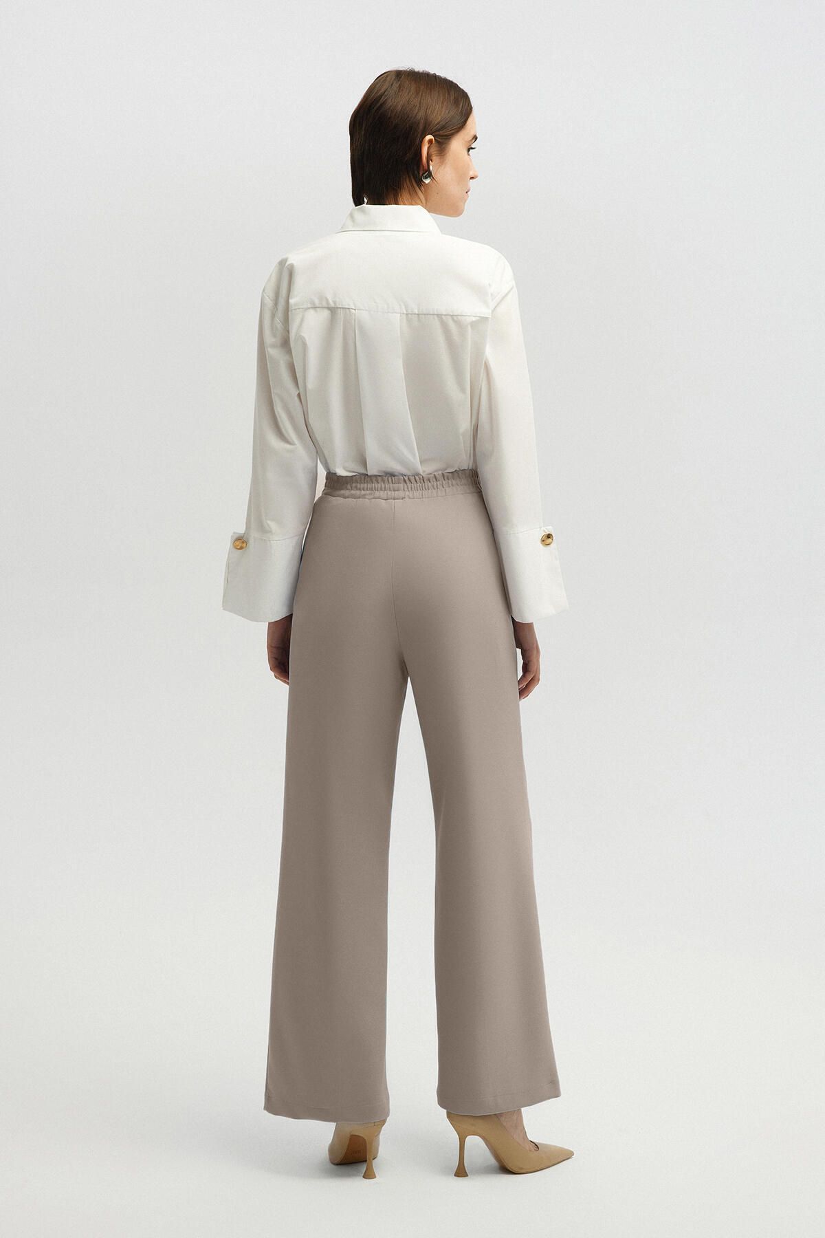 Touché Privé-Crepe Trousers - Ribbed Design 5