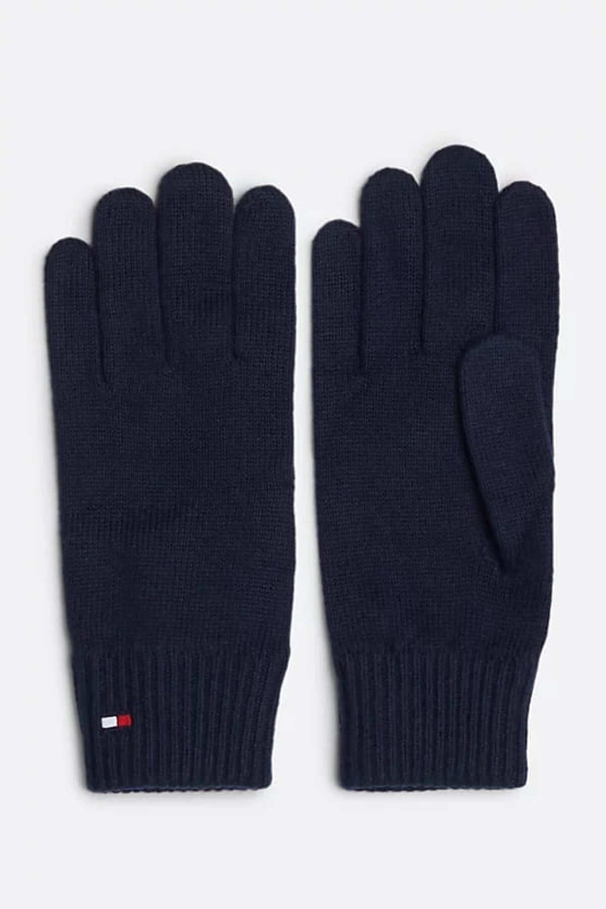 Tommy Hilfiger-Navy Blue Women's Cashmere Gloves 1